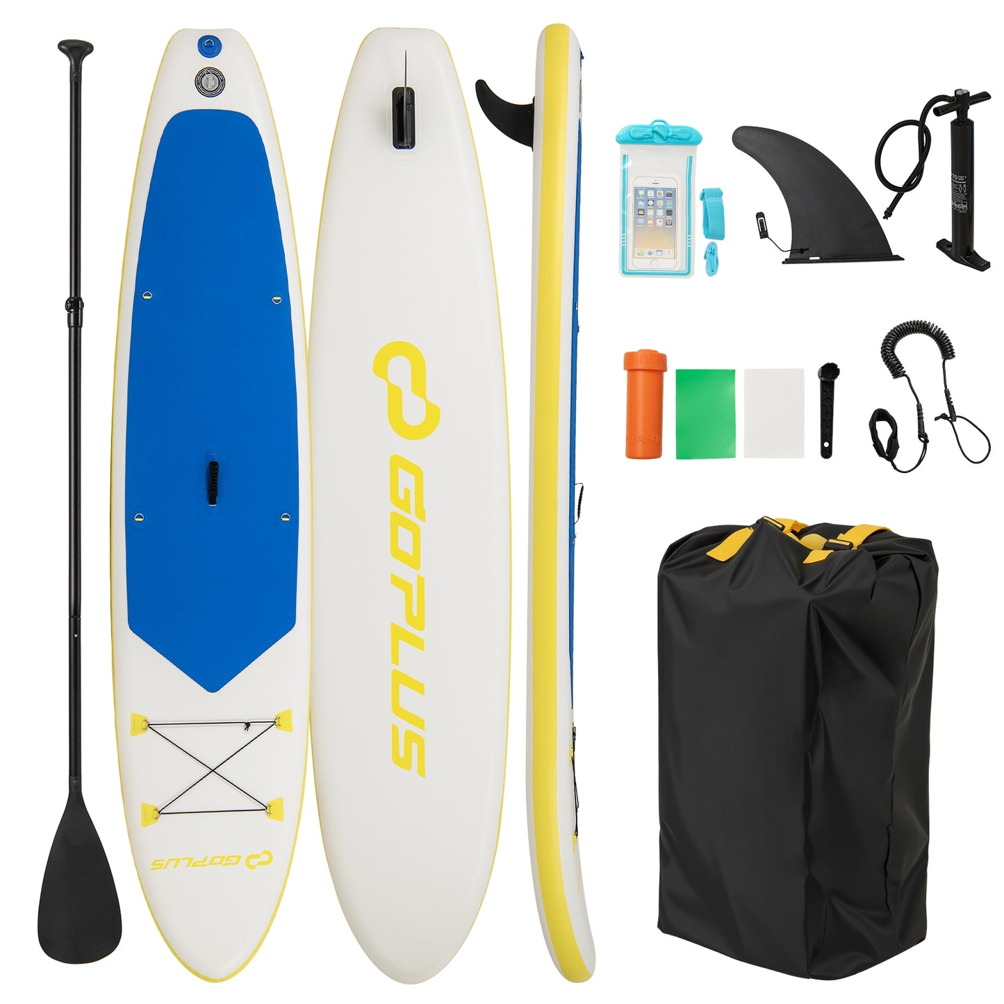 11 Feet Premium SUP Inflatable Stand Up Paddle Board with Accessories for Youth Adults-L Kids Crystal