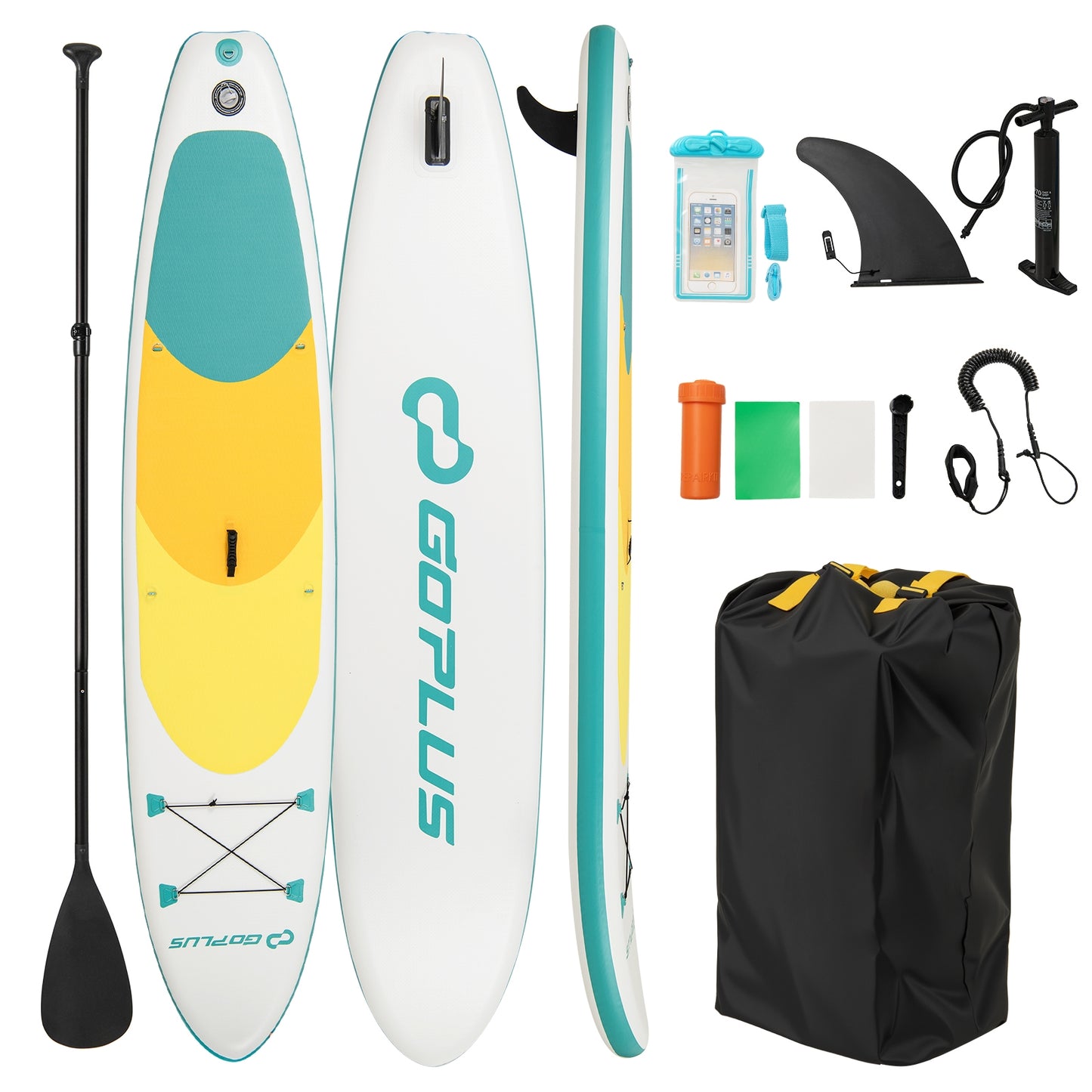 11 Feet Premium SUP Inflatable Stand Up Paddle Board-L Kids Crystal