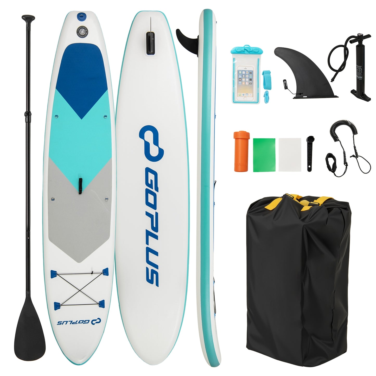11 Feet Premium SUP Inflatable Stand Up Paddle Board with Accessories-L Kids Crystal