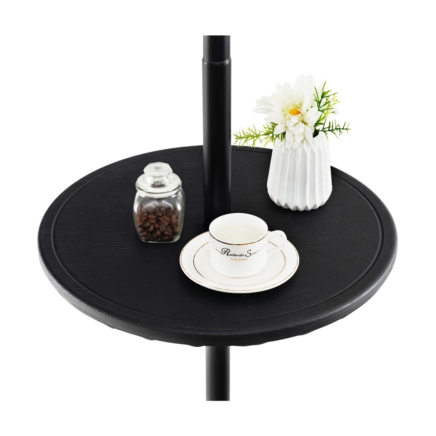 20 Inches Outdoor Adjustable Umbrella Table with 1.5 Inches Umbrella Hole Kids Crystal