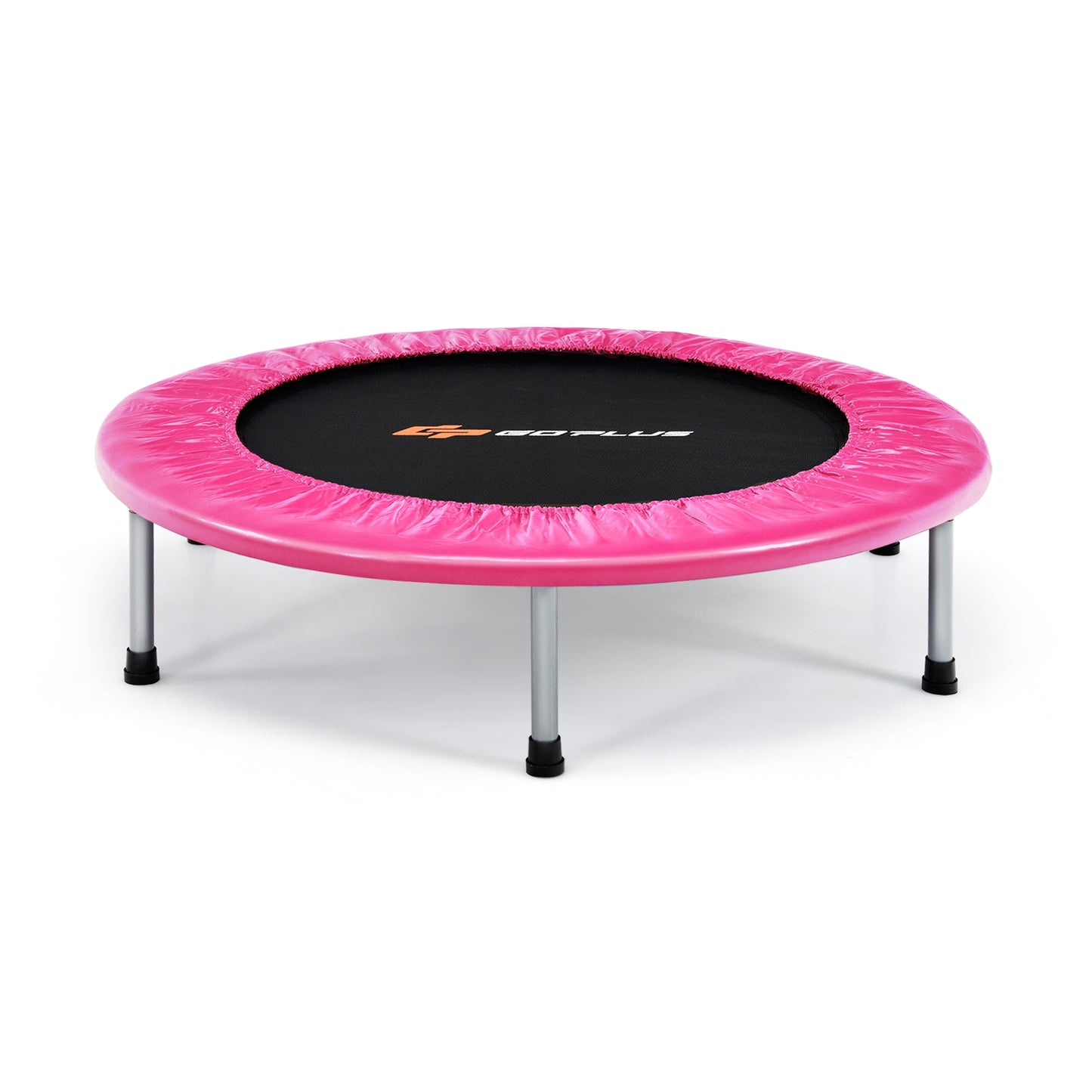 36 Inch Mini Folding Trampoline Portable Recreational Fitness Rebounder-Pink Kids Crystal
