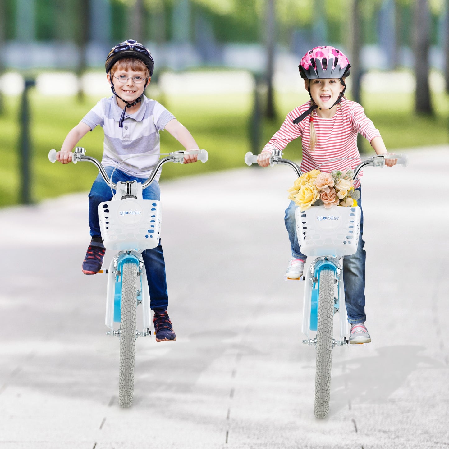 20 Inch Kids Bike with Dual Brakes and Adjustable Seat Kids Crystal