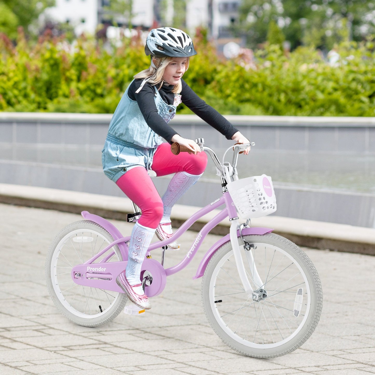 20 Inch Adjustable Kids Bike with 2 Brake System Kids Crystal
