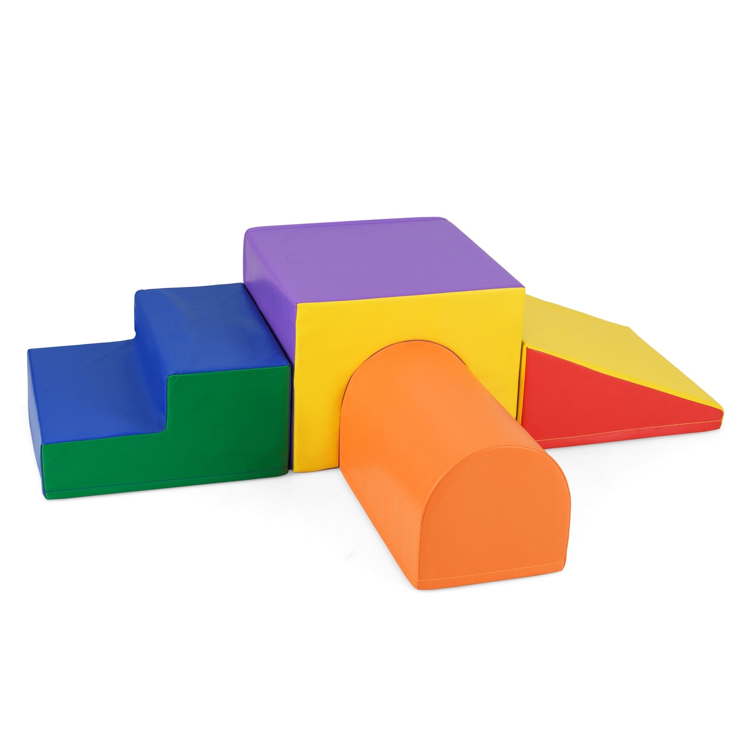 Climb and Crawl Foam Block Play Set for Infant Baby-Orange Kids Crystal