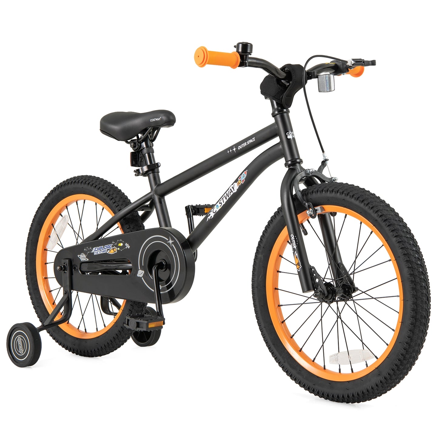 18-Inch Kids Bike Sport Bicycle for 4-8 Years Old with Adjustable Seat-18 inches Kids Crystal