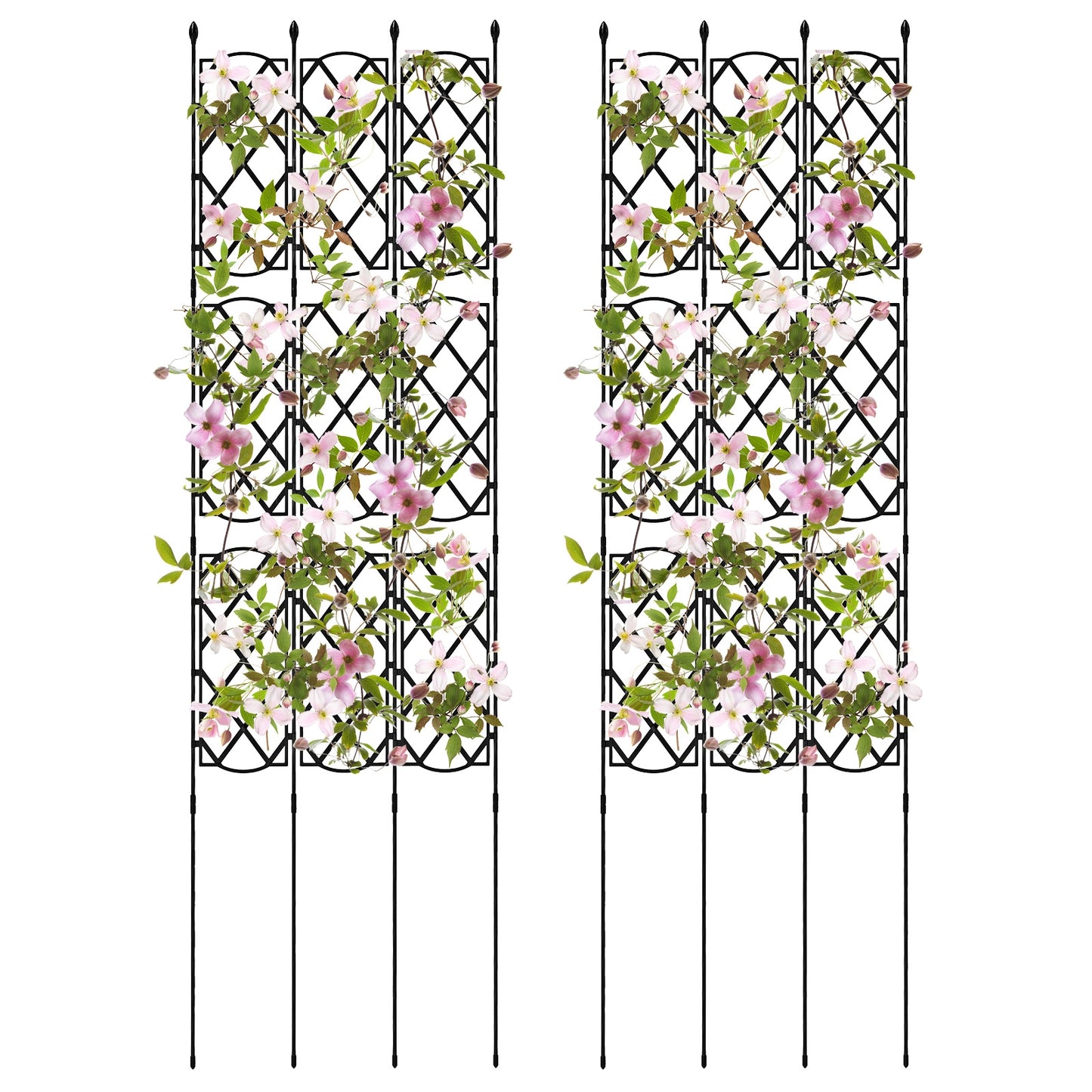 3-Pack Outdoor Plant Support Frame for Raised Garden Bed Kids Crystal