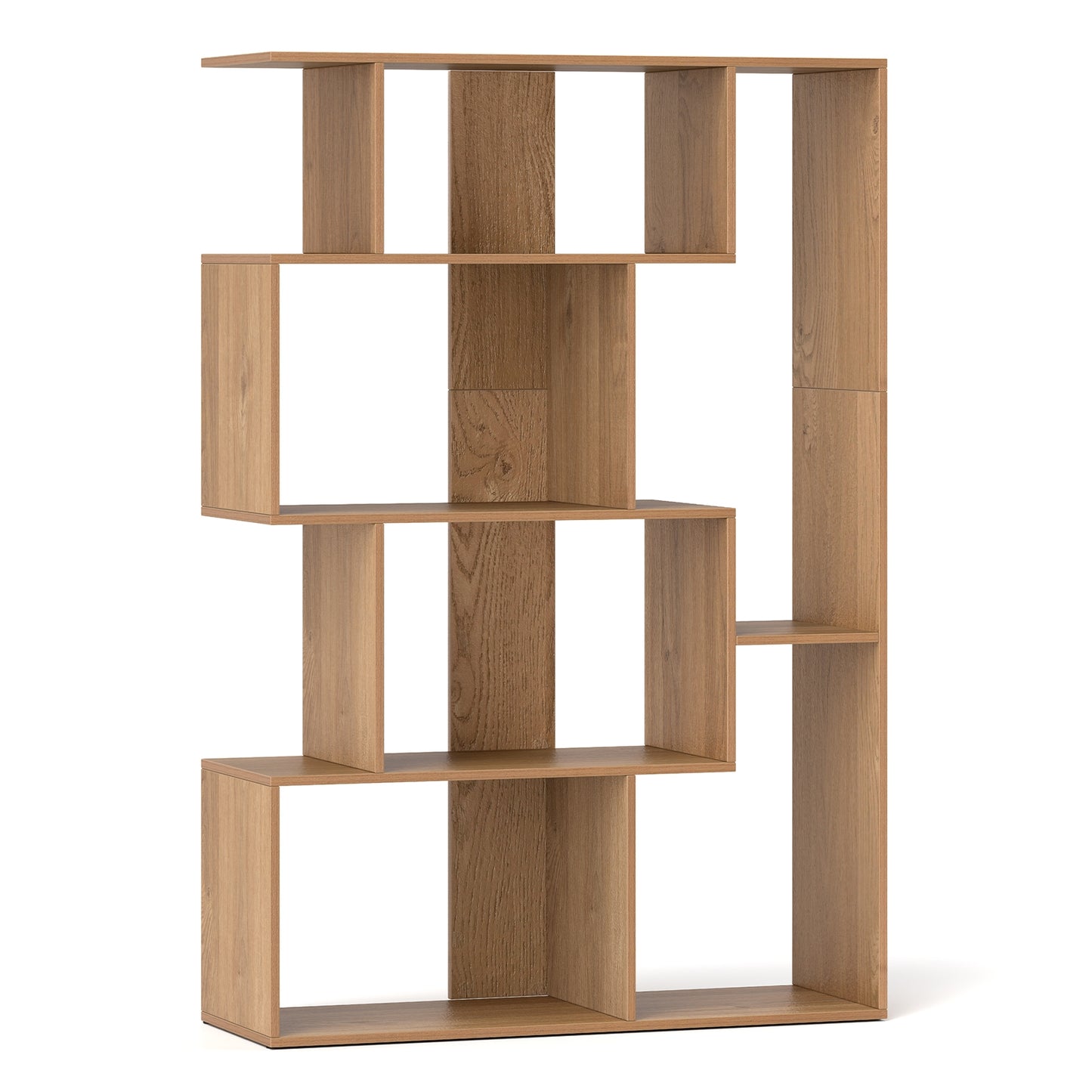 47 Inch 6-Cube Open-back Geometric Bookshelf for Bedroom Living Room-Natural Kids Crystal