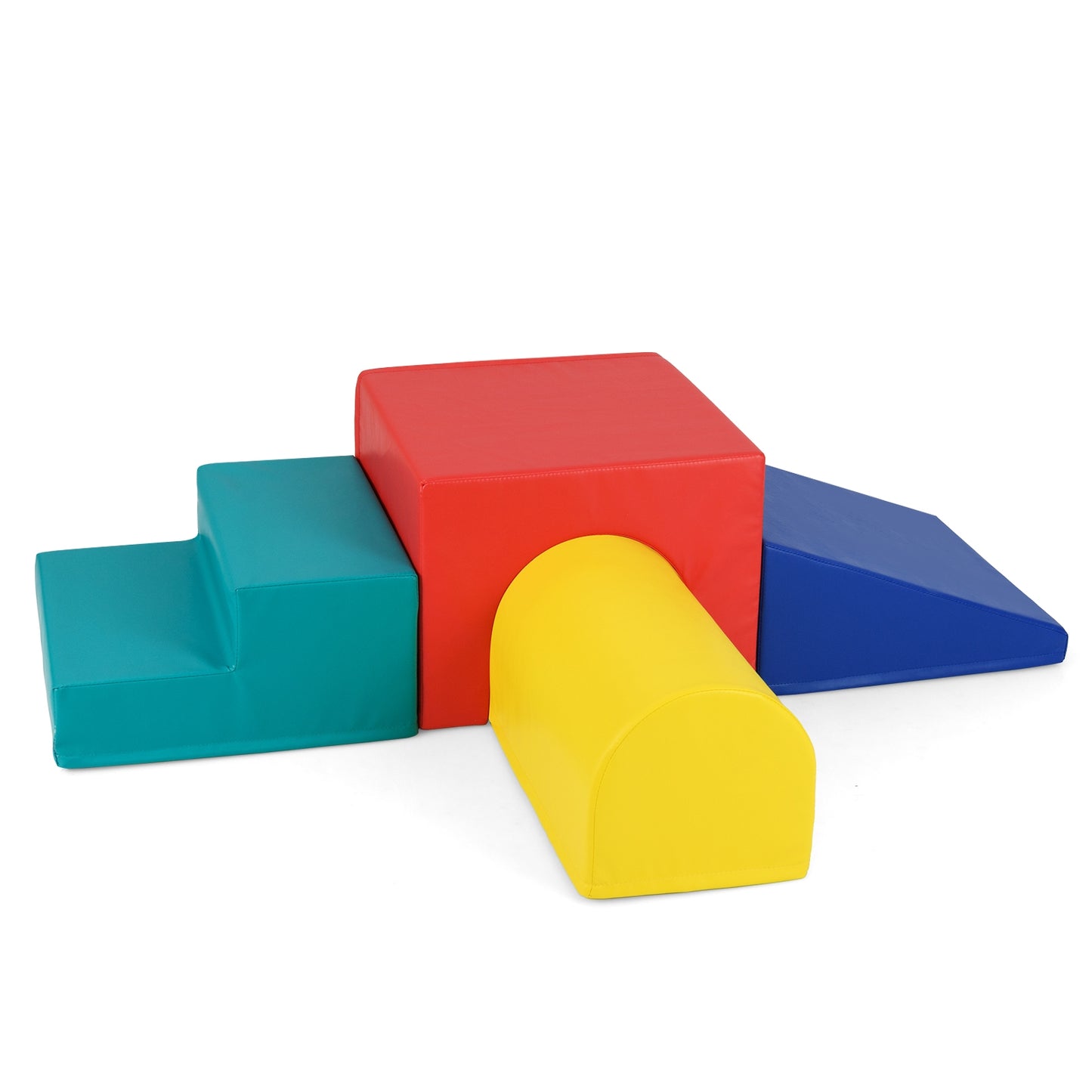 Climb and Crawl Foam Block Play Set for Infant Baby-Red Kids Crystal