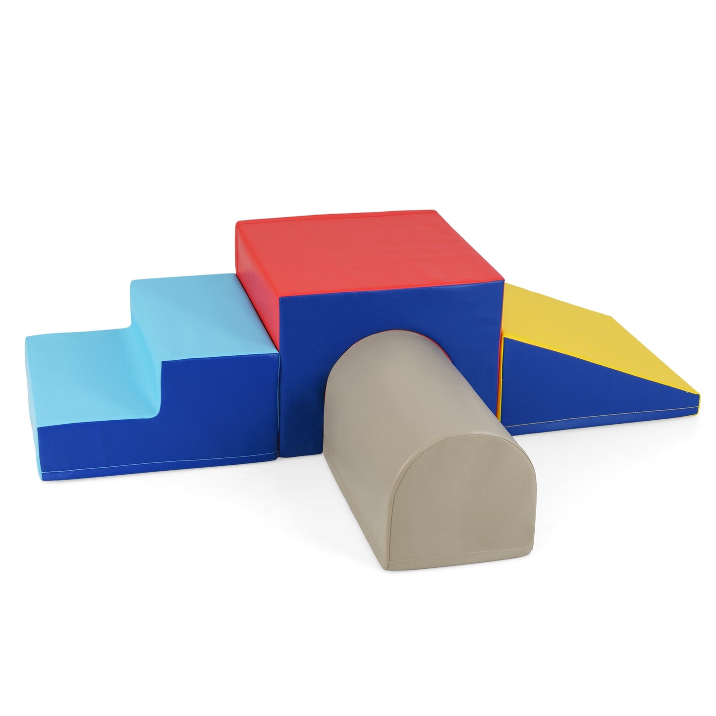 Climb and Crawl Foam Block Play Set for Infant Baby-Yellow Kids Crystal