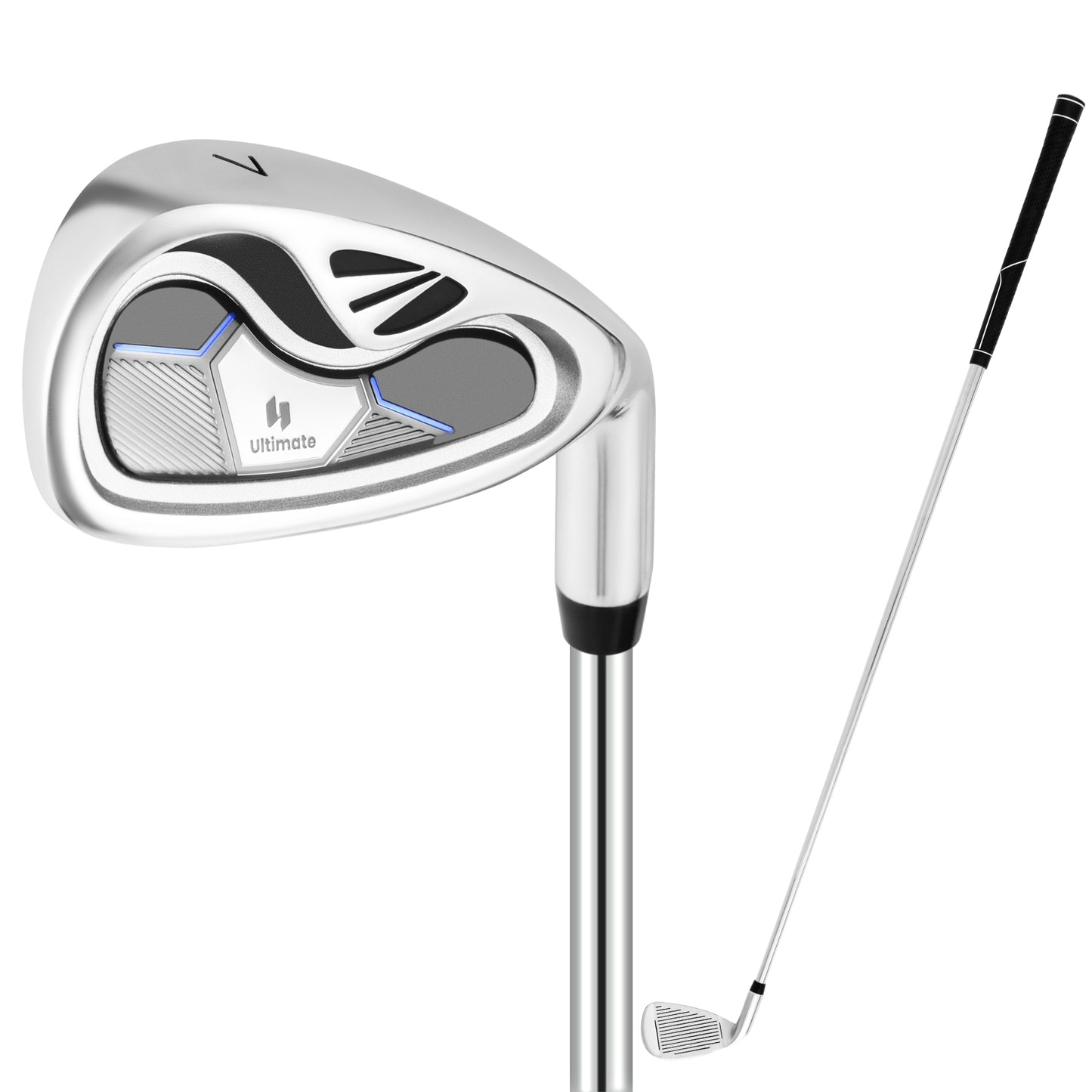 #7 Iron Single Golf Club for Men with Steel Shaft and Headcover Kids Crystal