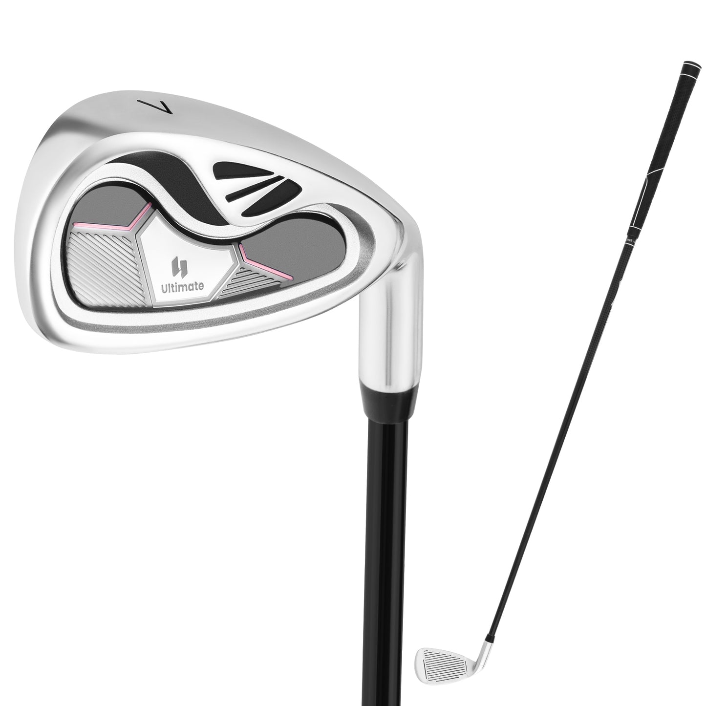 #7 Iron Single Golf Club for Women with Graphite Shaft and Headcover Kids Crystal