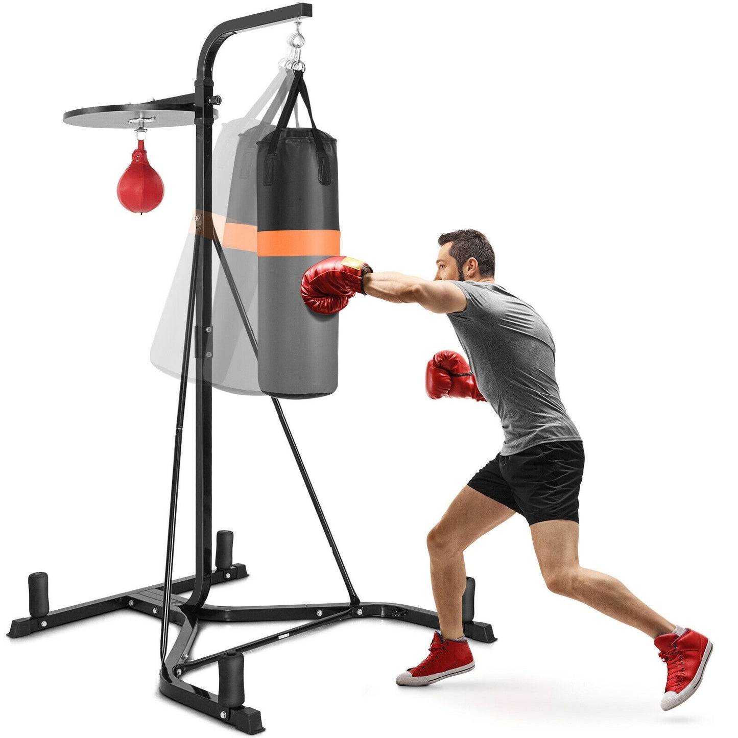 Heavy Duty Boxing Punching Stand With Heavy Bag Kids Crystal