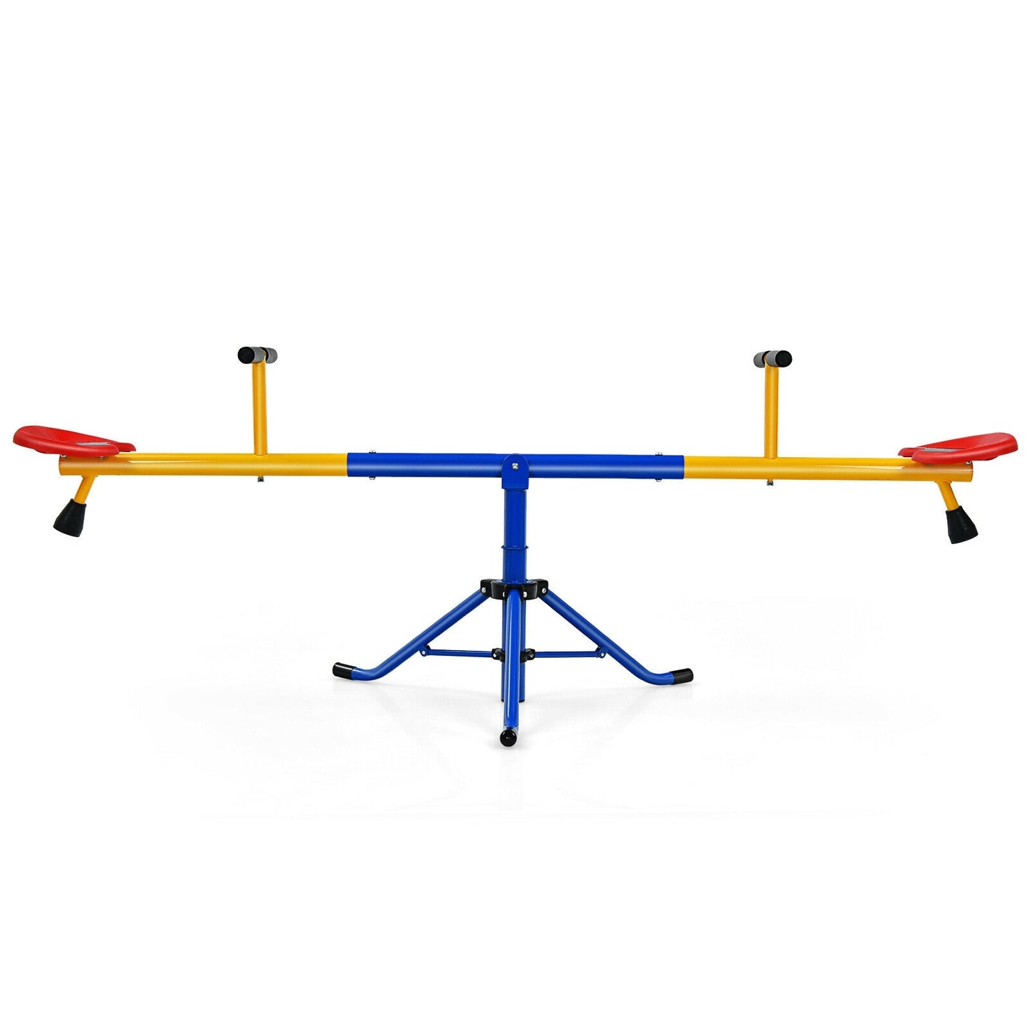 360° Rotation Kids Seesaw Swivel Teeter Totter Playground Equipment Kids Crystal