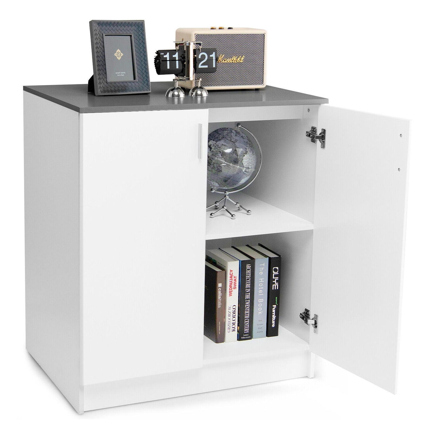 Storage Sideboard Cabinet with Doors and Shelves Kids Crystal