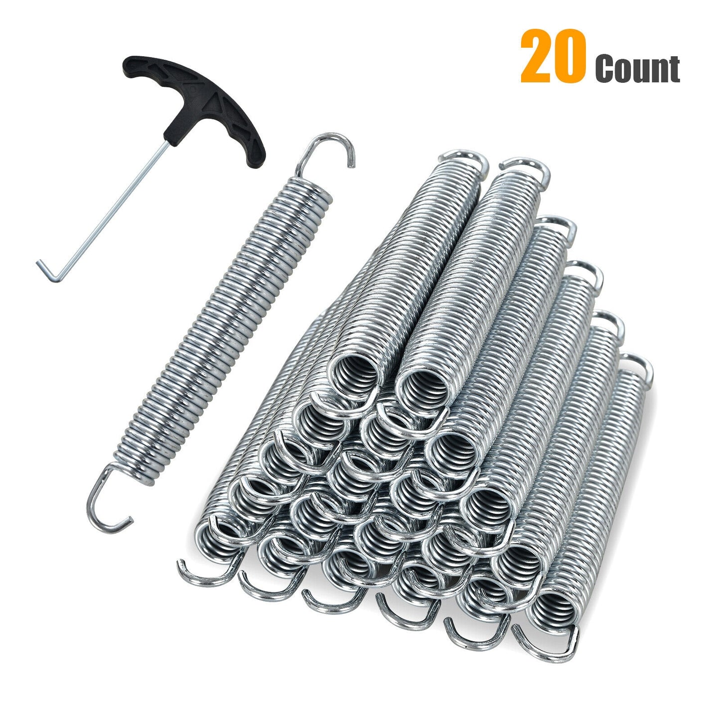 7 Inch Rustproof Galvanized Steel Replacement Trampoline Elasticity Springs-7 Inch Kids Crystal