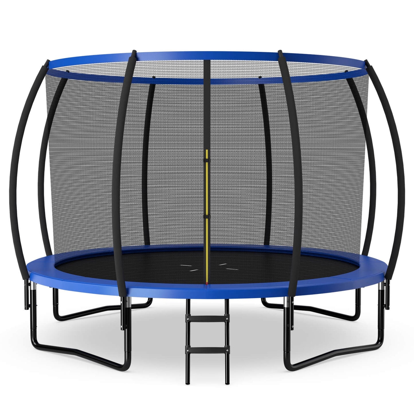 12FT ASTM Approved Recreational Trampoline with Ladder-Blue Kids Crystal
