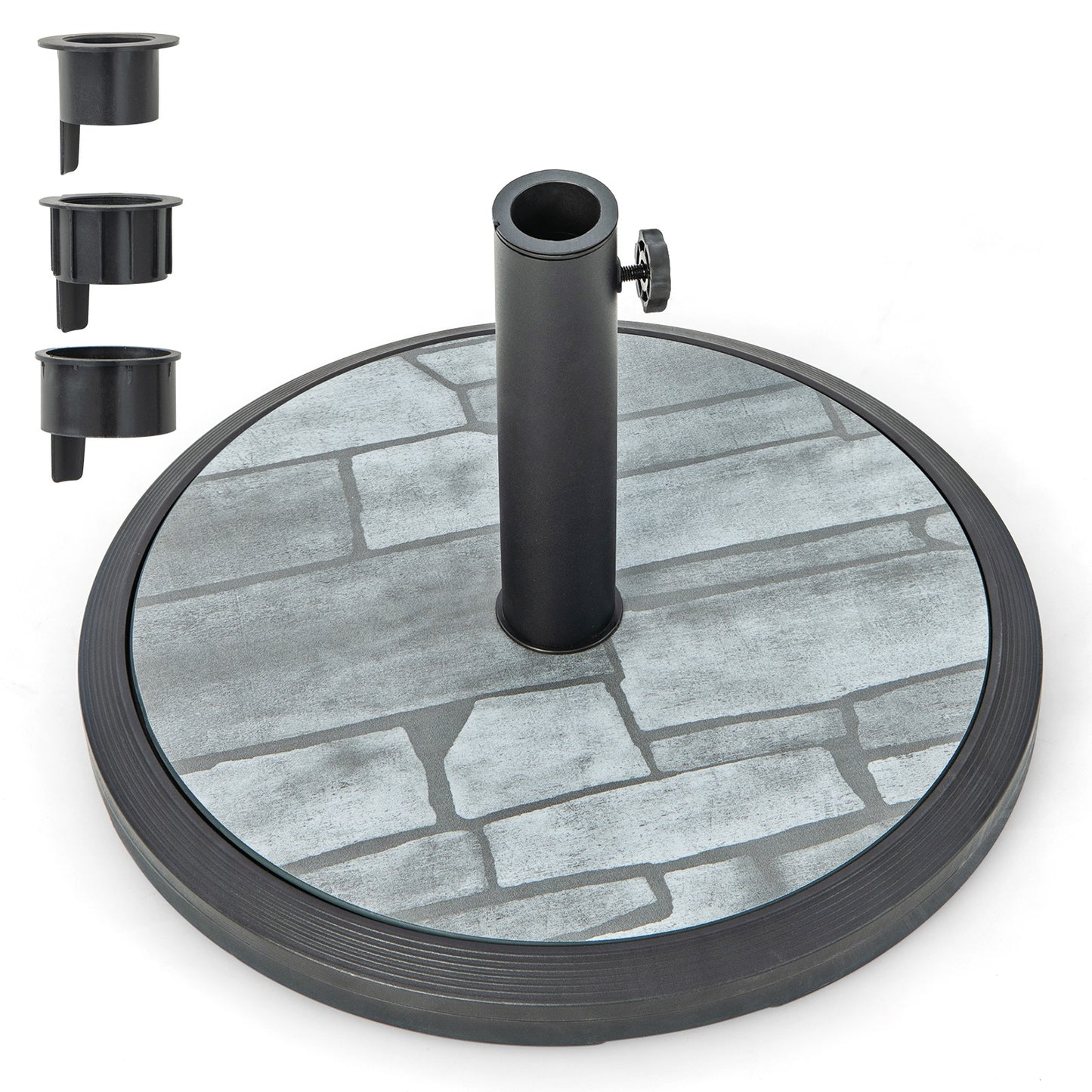 35lbs Umbrella Base with Built-in Cement Kids Crystal