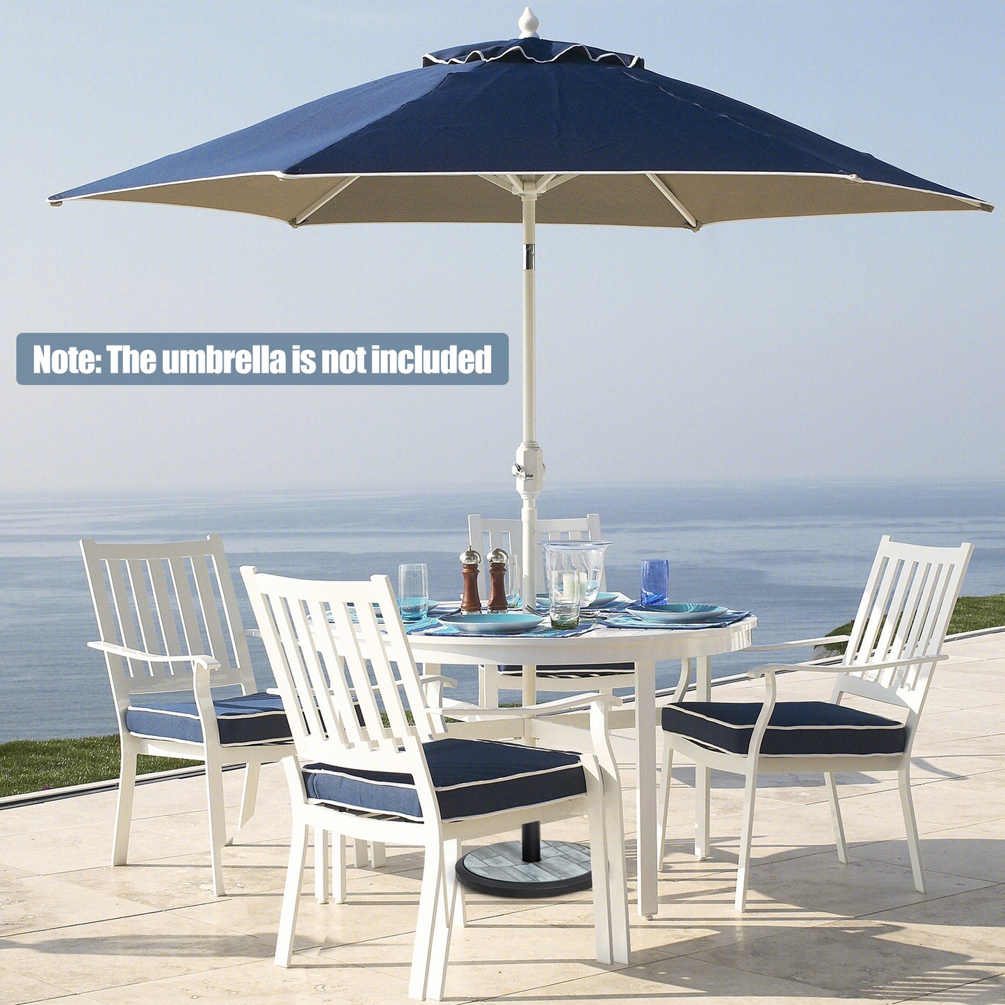 35lbs Umbrella Base with Built-in Cement Kids Crystal