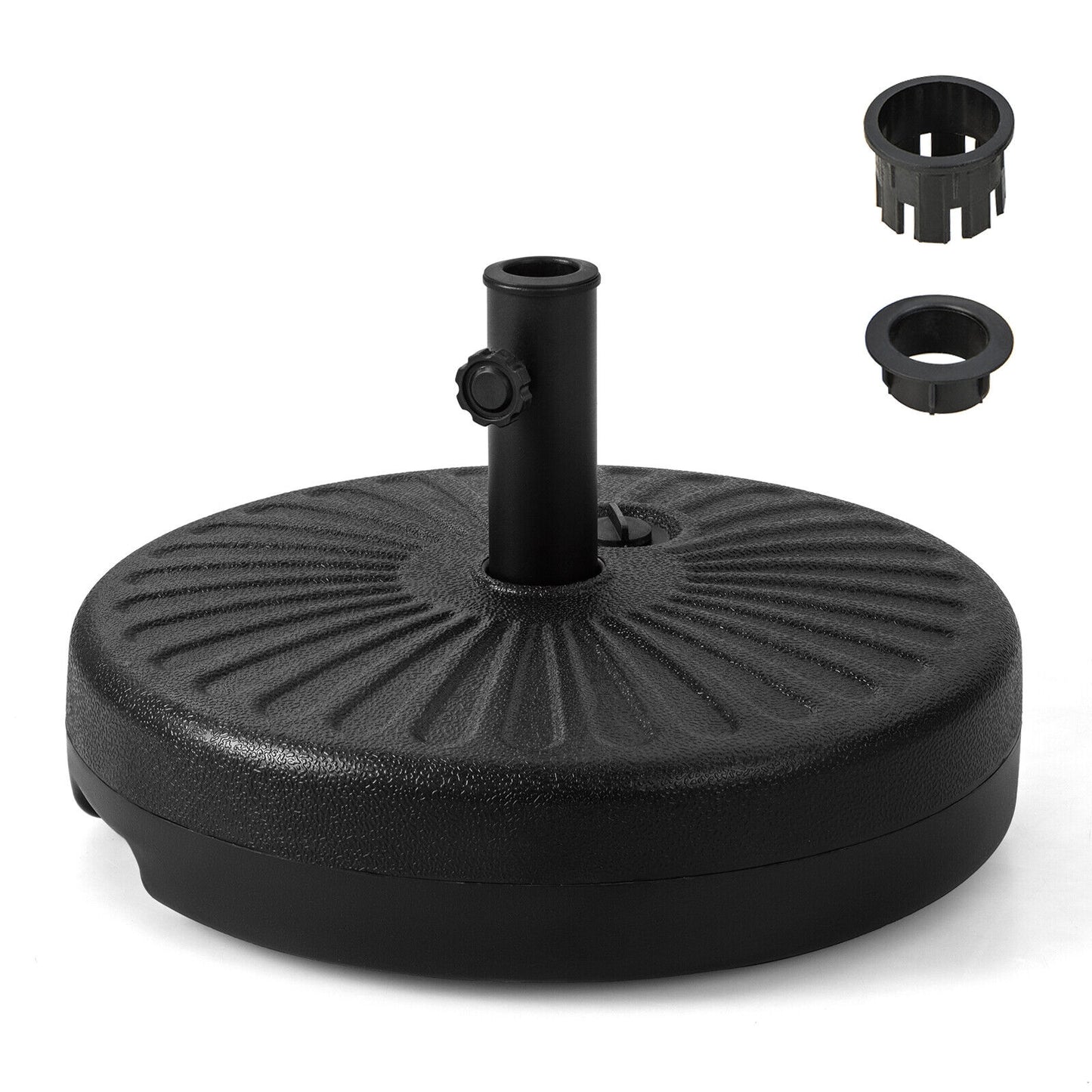 20 Inch Fillable Heavy-Duty Round Umbrella Base Stand Kids Crystal