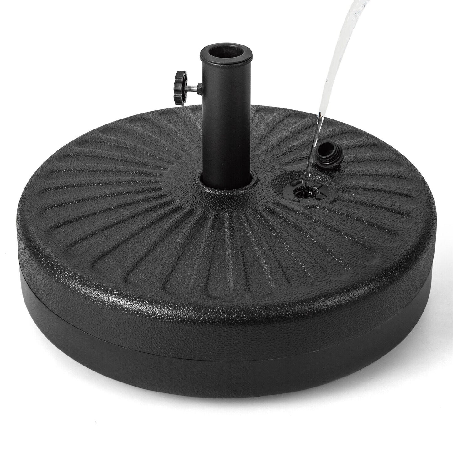 20 Inch Fillable Heavy-Duty Round Umbrella Base Stand Kids Crystal