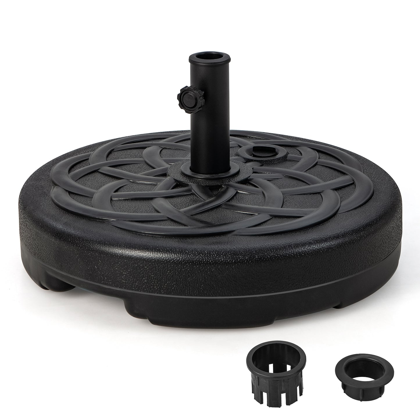 22 Inch Fillable Heavy-Duty Round Patio Umbrella Base Stand Kids Crystal