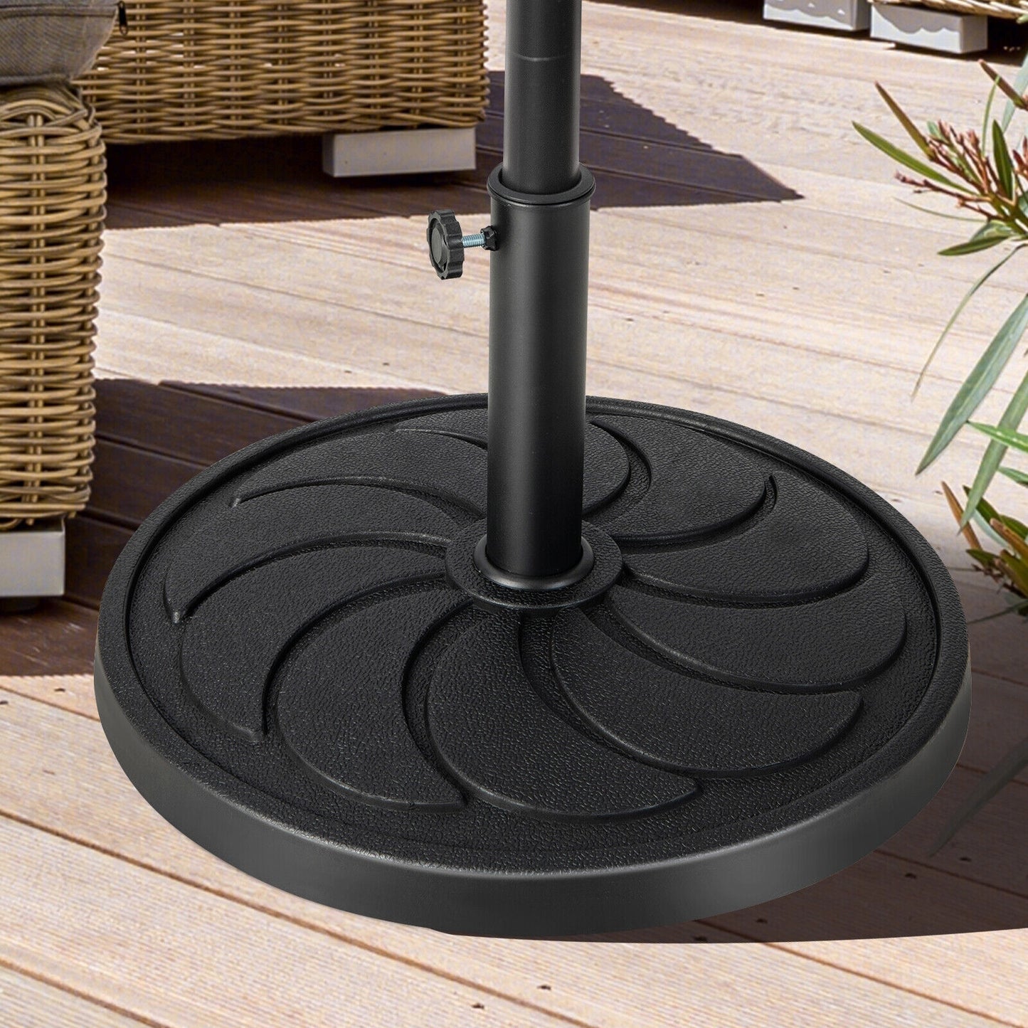 40LBS 21.5Inch Round Outdoor Umbrella Base Kids Crystal