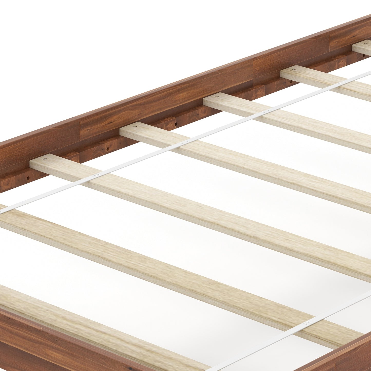 Twin/Full/Queen Size Wood Bed Frame with Headboard and Slat Support-Twin Size Kids Crystal