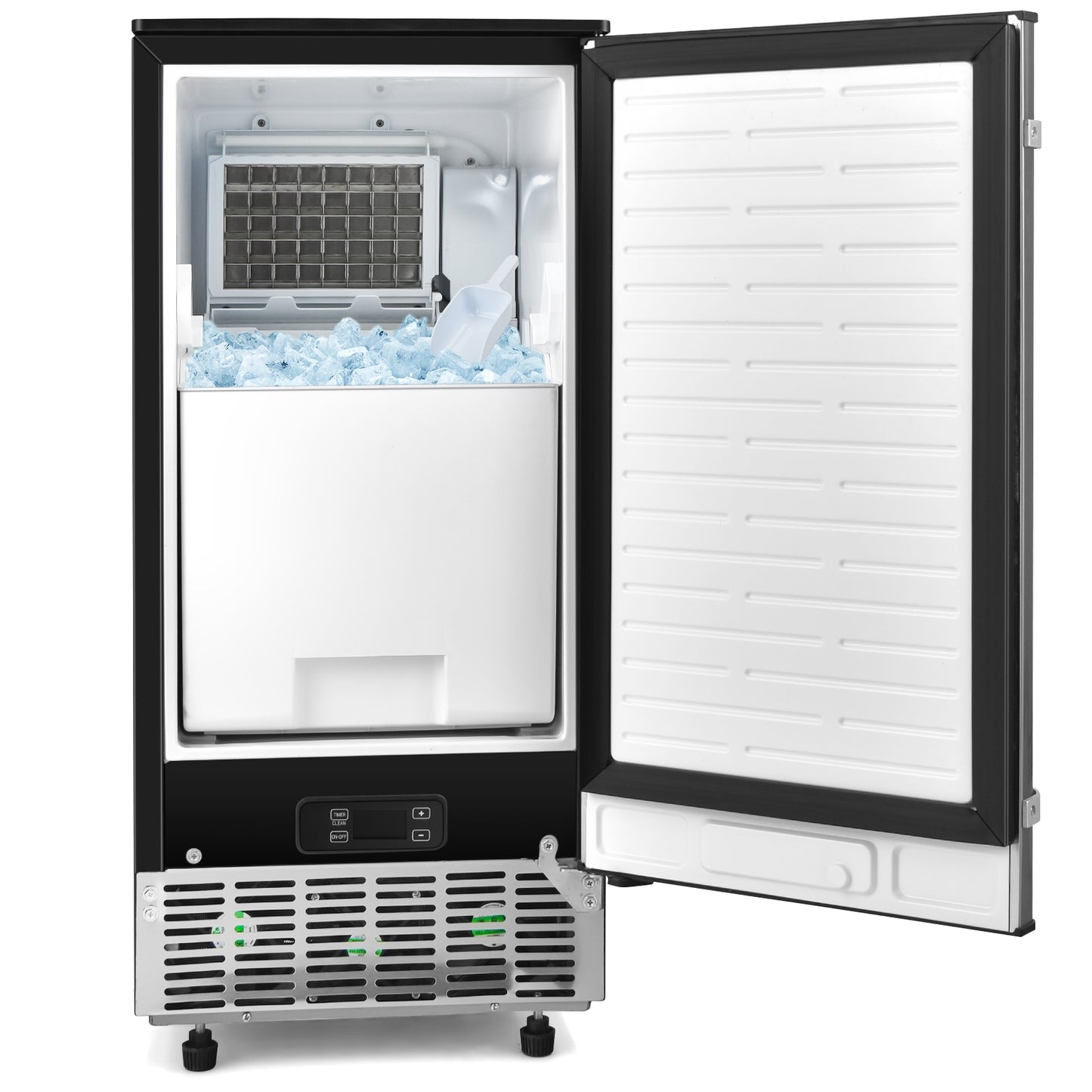 Free-Standing Built-In Undercounter Ice Maker-Silver Kids Crystal
