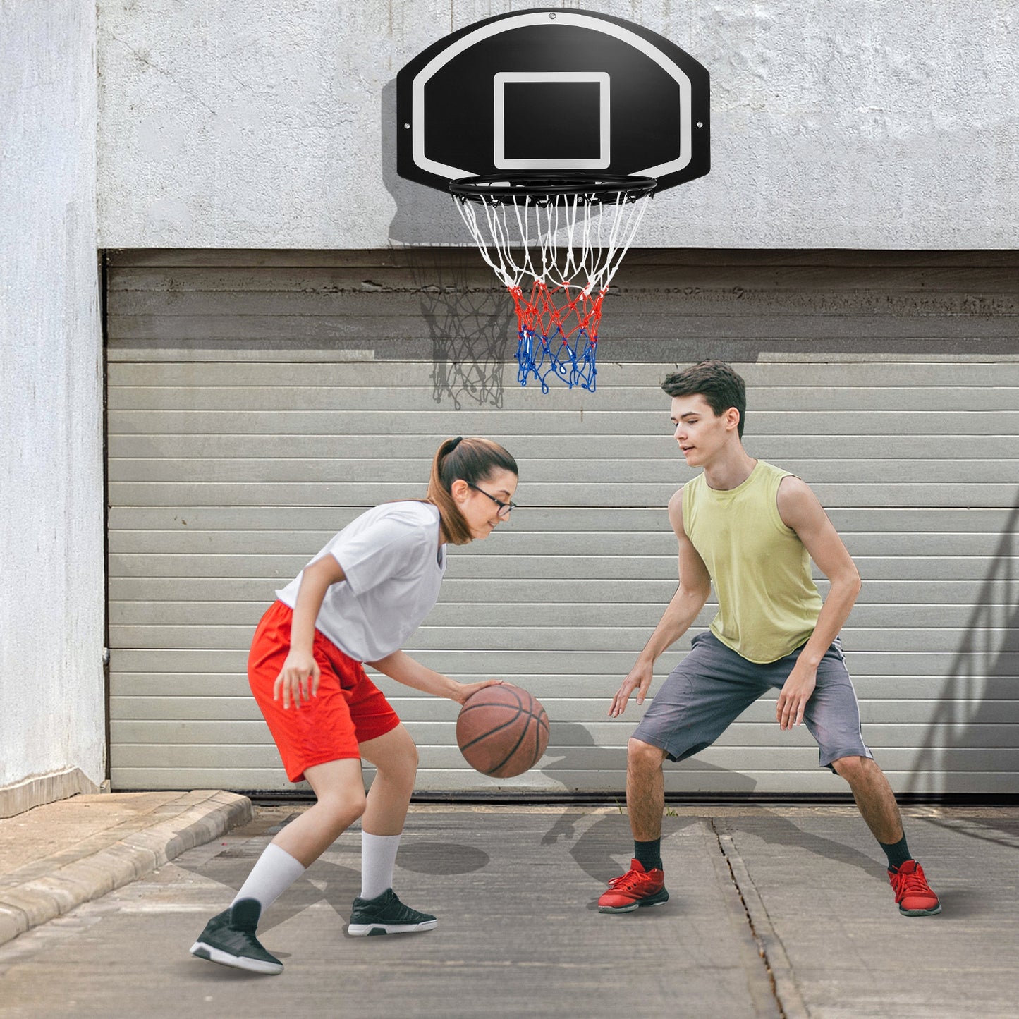 Wall Mounted Basketball Set for Kids Teens Adults Kids Crystal