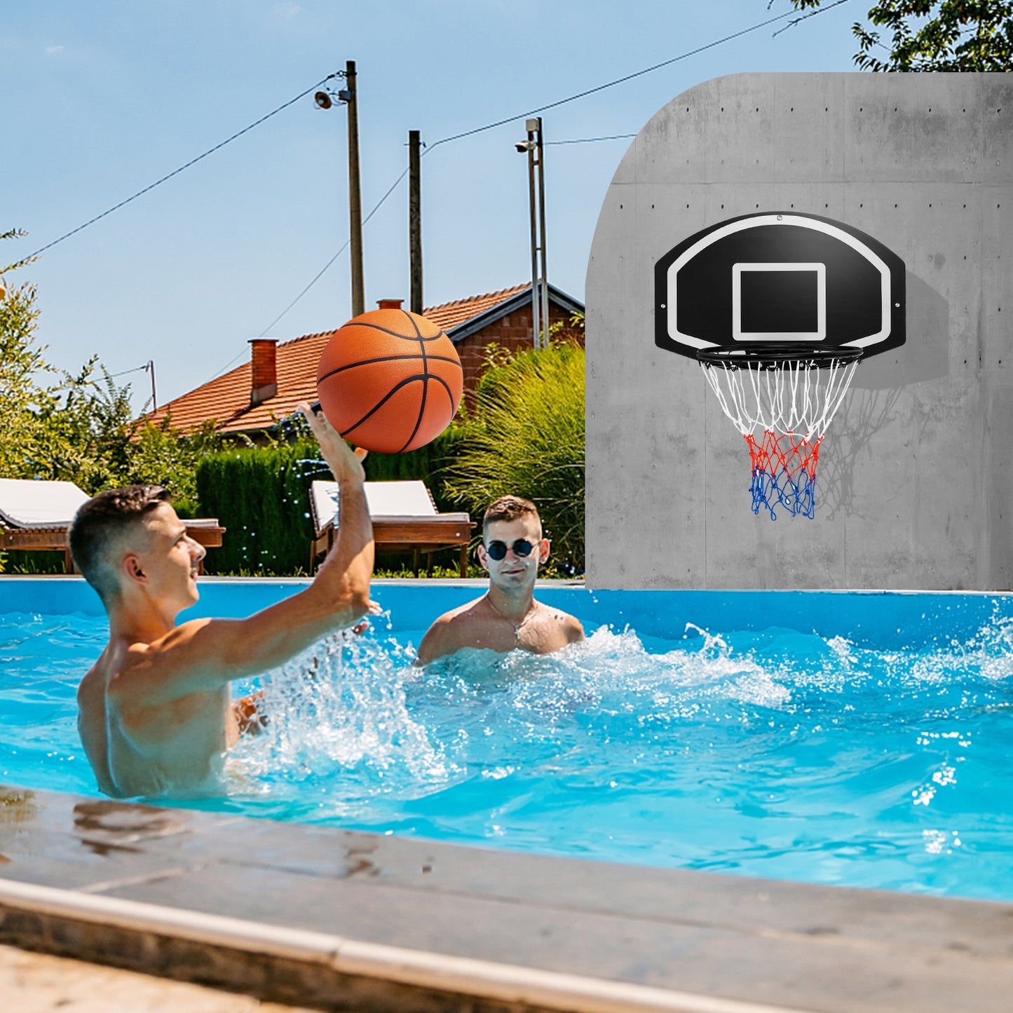 Wall Mounted Basketball Set for Kids Teens Adults Kids Crystal