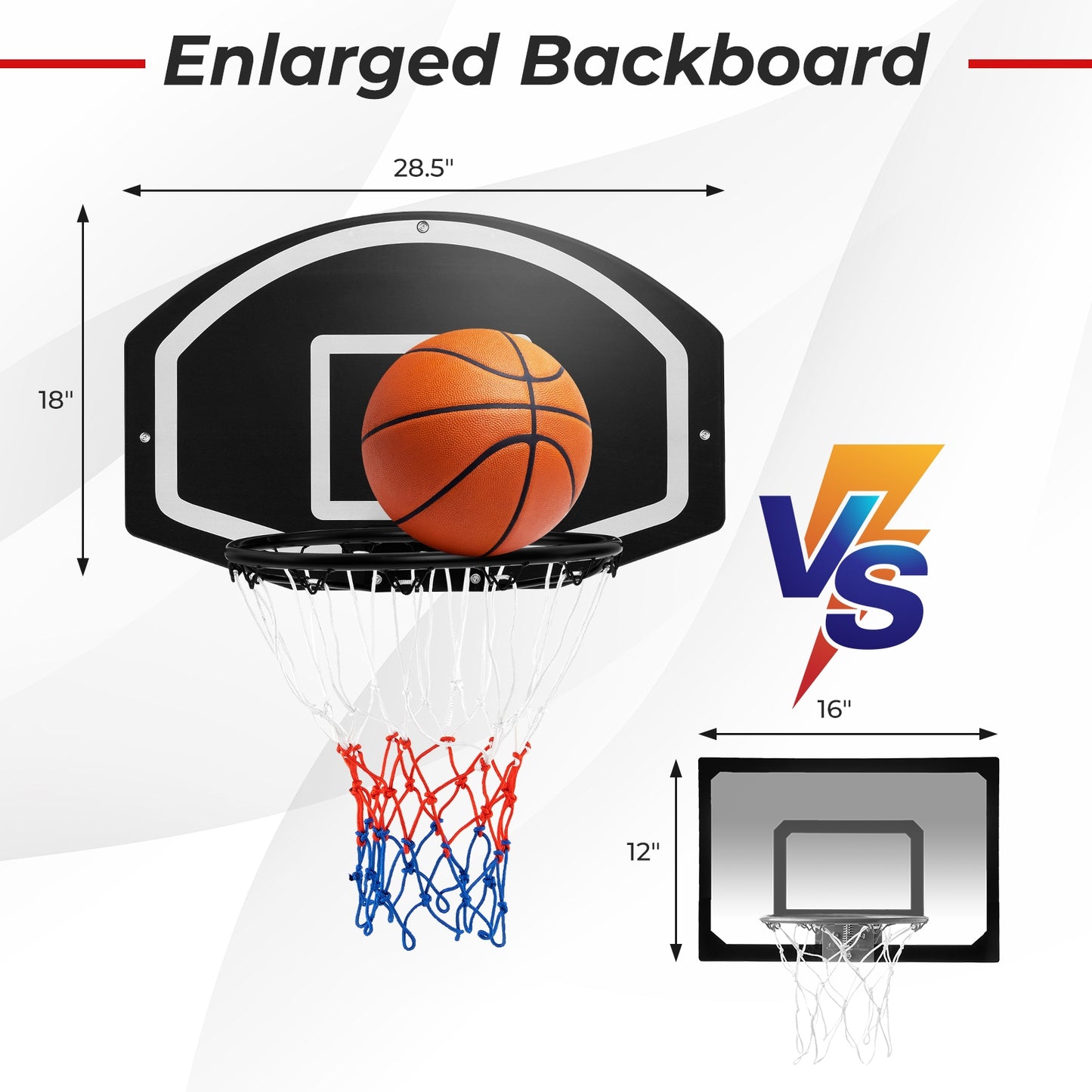 Wall Mounted Basketball Set for Kids Teens Adults Kids Crystal