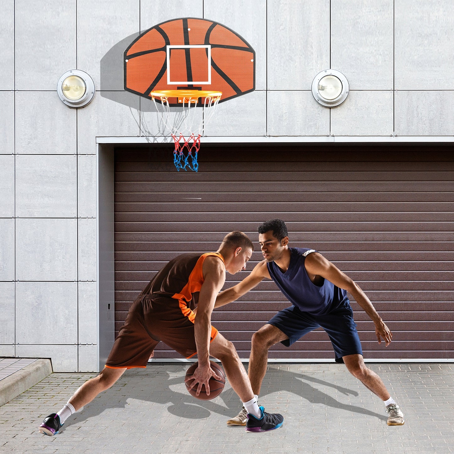 Indoor Outdoor Basketball Games with Large Shatter-proof Backboard Kids Crystal
