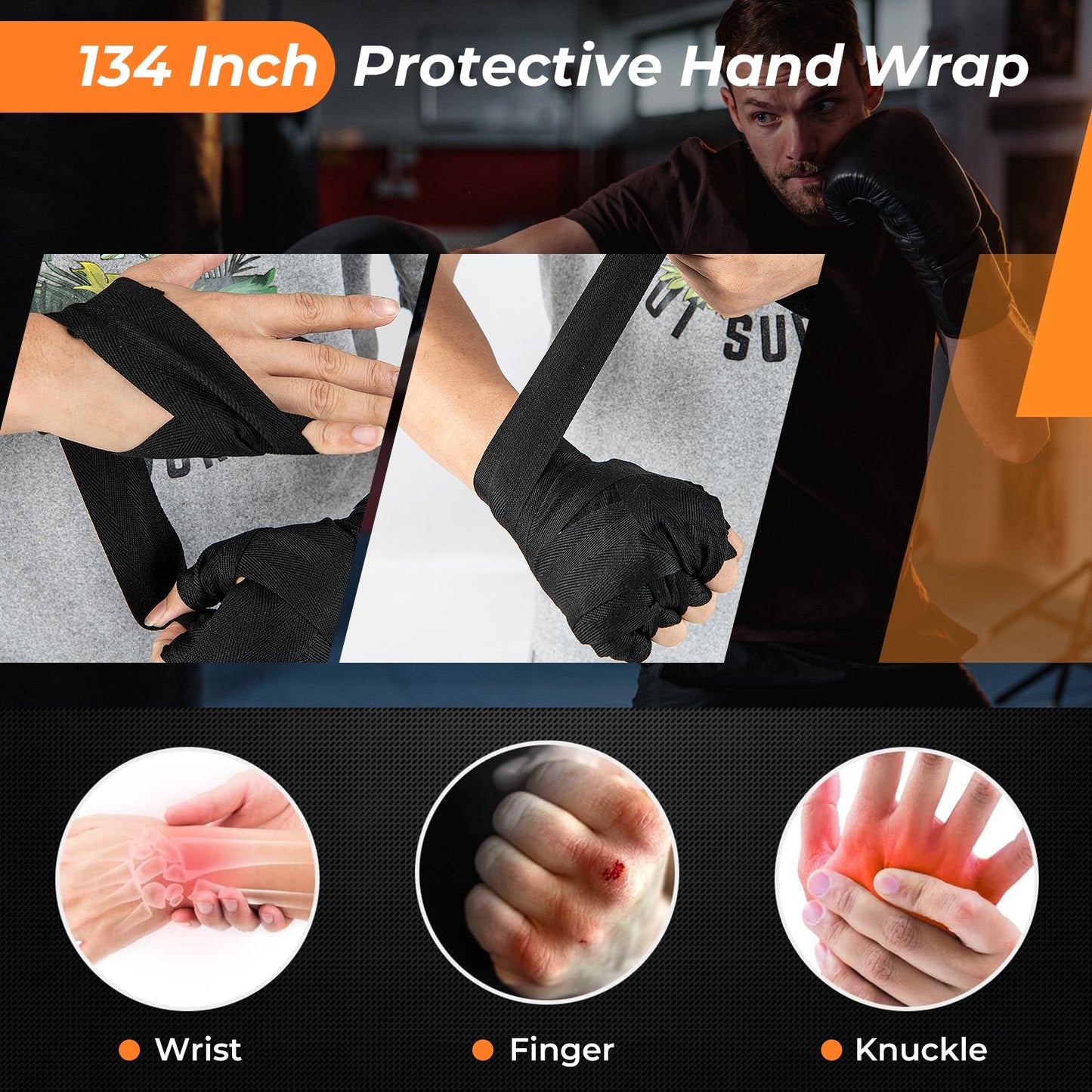 4-In-1 Hanging Punching Bag Set with Punching Gloves and Ceiling Hook Kids Crystal