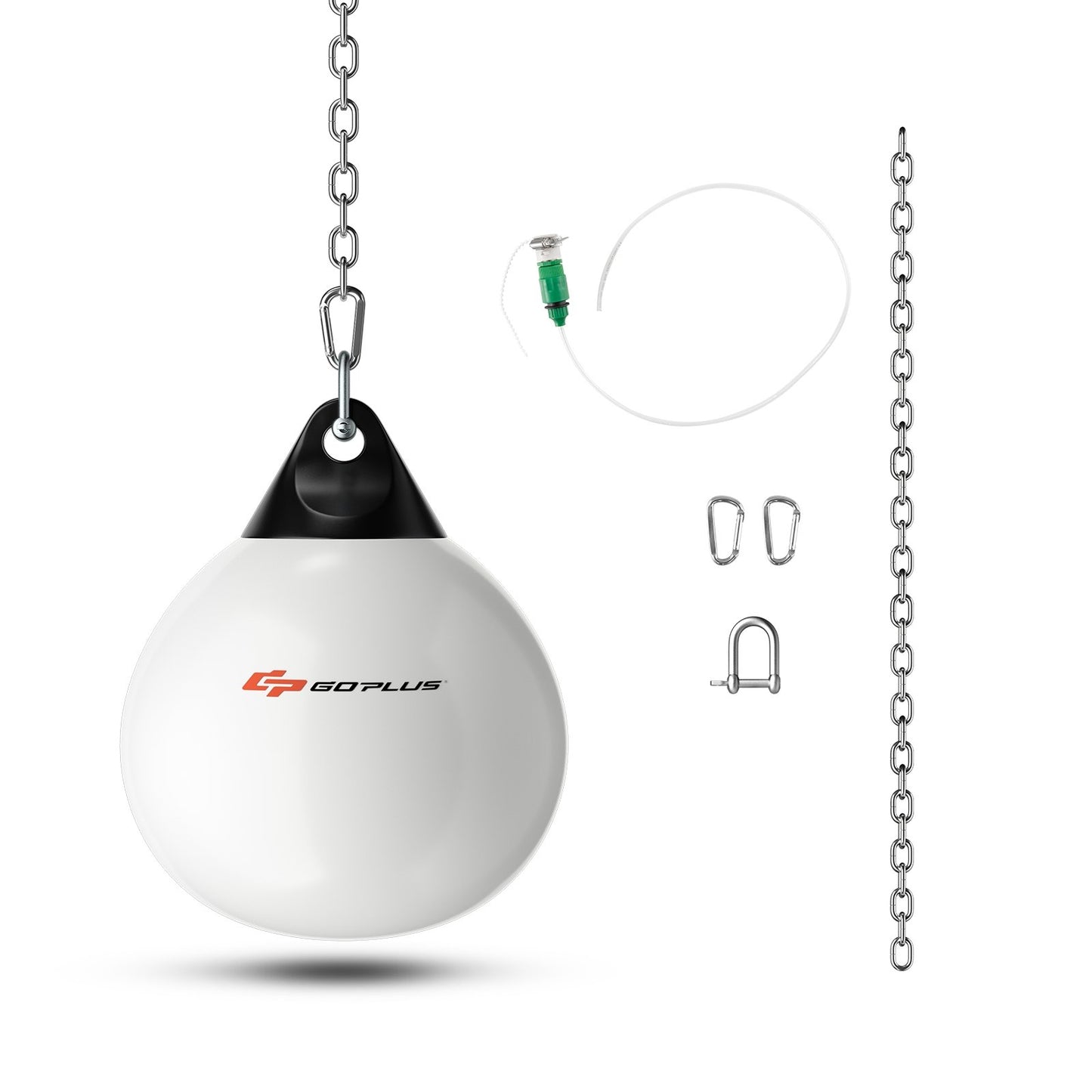 21 Inch Water Punching Bag with Adjustable Metal Chain-White Kids Crystal