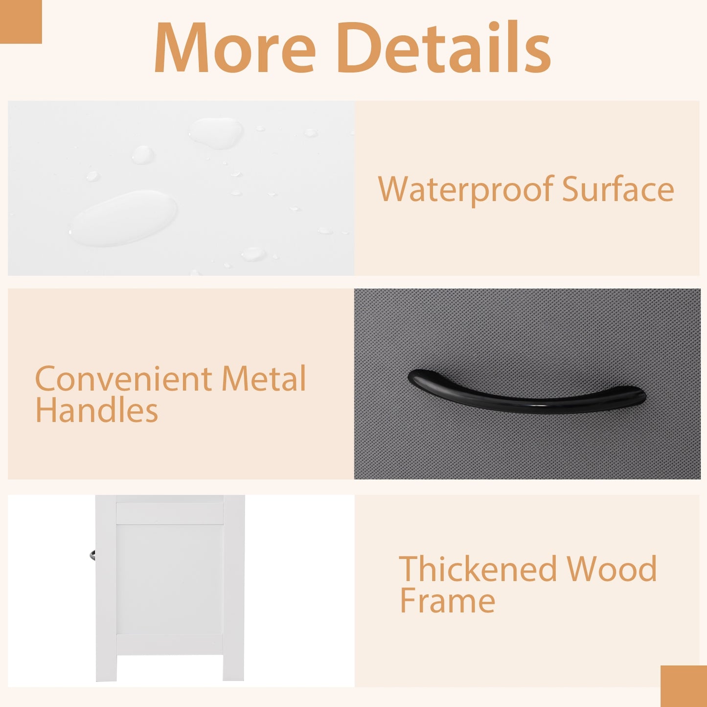 Fabric Chest of Drawers with 2 Drawers and 2 Open Shelves-White Kids Crystal