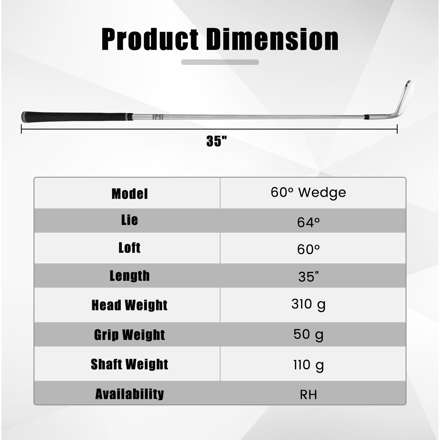 Golf Sand Wedge 56/60 Degree Gap Lob Wedge with Grooves Right Handed-60 Degrees Kids Crystal