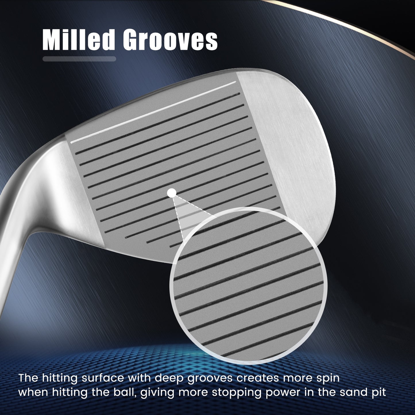Golf Sand Wedge 56/60 Degree Gap Lob Wedge with Grooves Right Handed-60 Degrees Kids Crystal