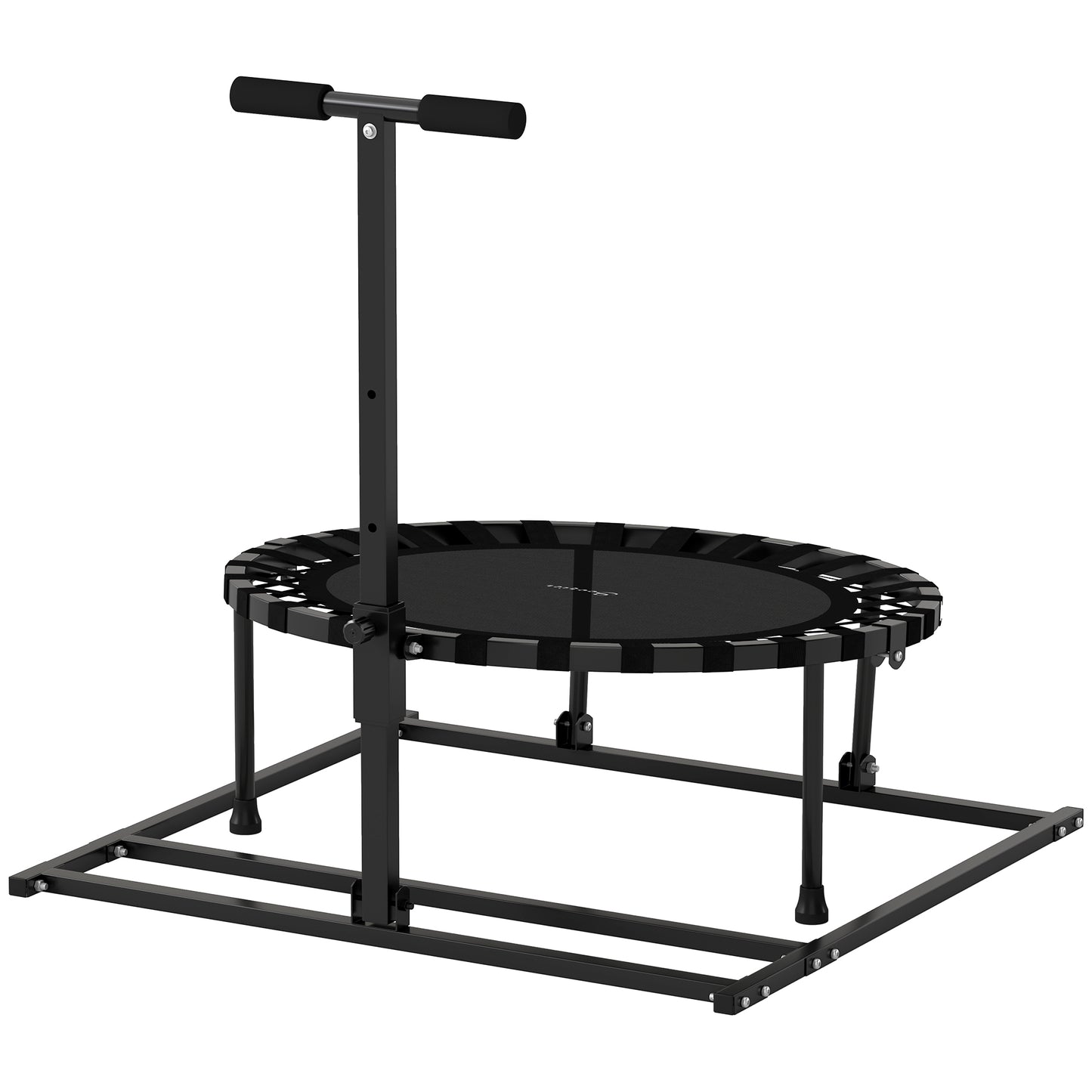 2-in-1 38" Rebounder Trampoline for Adult, 8-Angle Adjustable Baseball Volleyball Soccer Rebounder Fitness Trampoline Kids Crystal