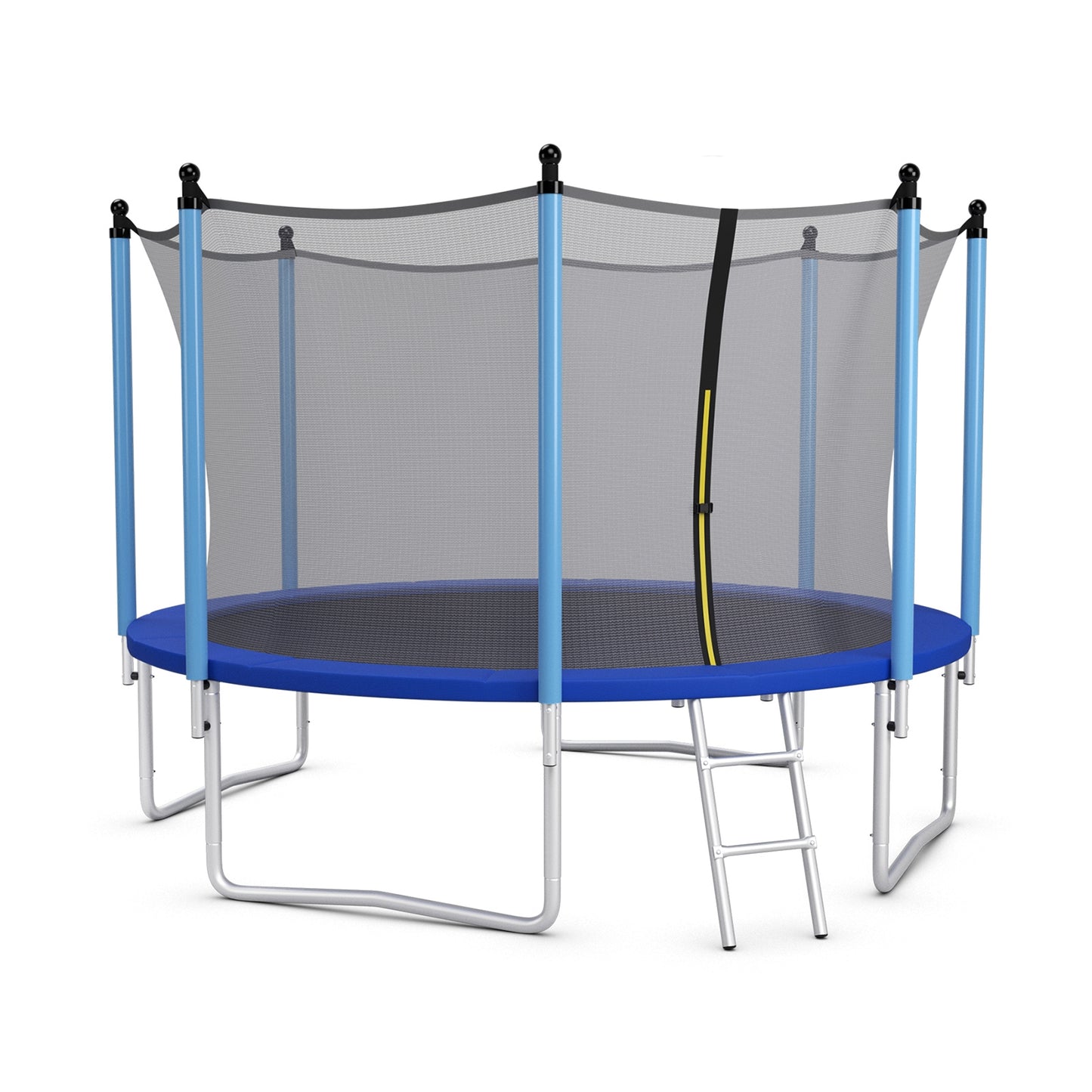 Outdoor Trampoline with Safety Closure Net-12 ft Kids Crystal