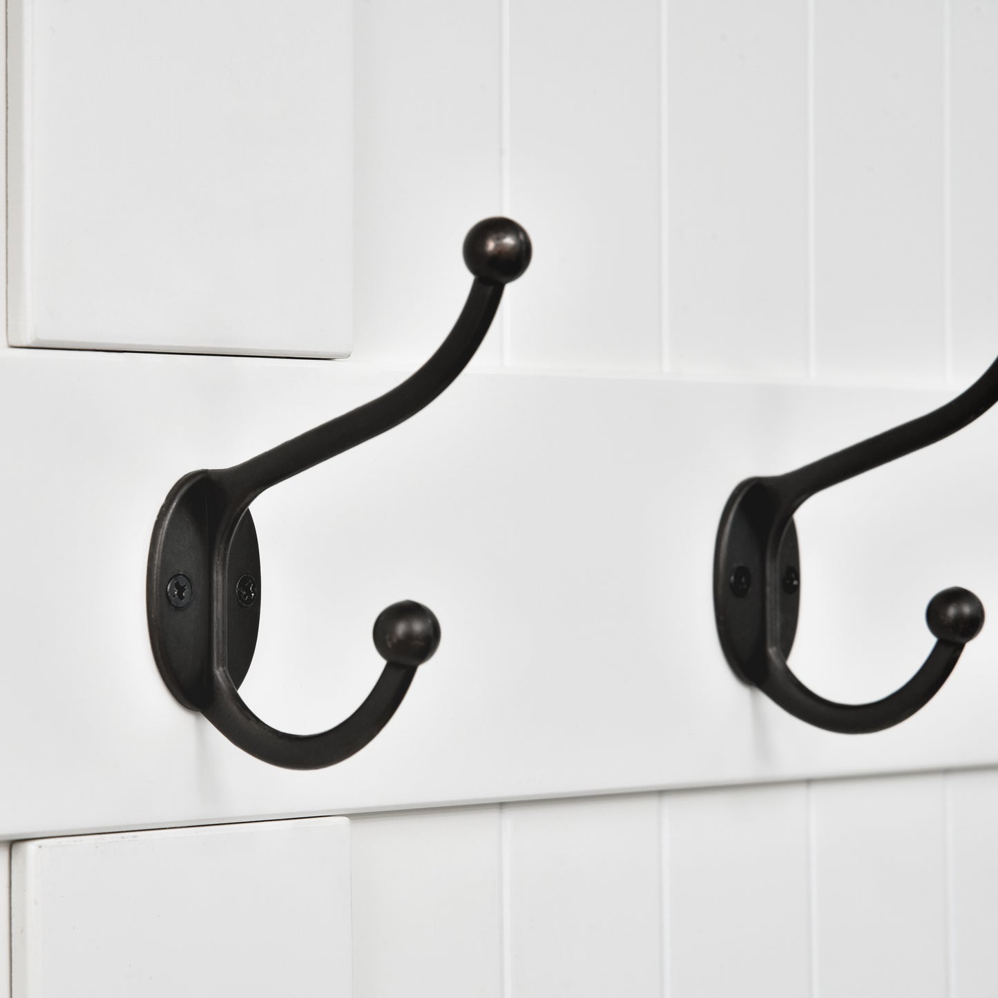 71 Inch Hall Tree with Storage Bench 3-In-1 Coat Rack 5 Steel Hooks Entryway Organizer Cream White