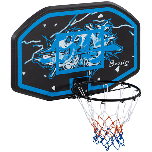 Wall Mounted Mini Basketball Hoop Set for Kids Adults Indoor Outdoor Use Over the Door Basketball Goal Kids Crystal