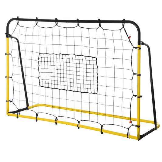 | Rebound Net Soccer Goal with 5 Angle Adjustable for Soccer Baseball Basketball Training Kids Crystal