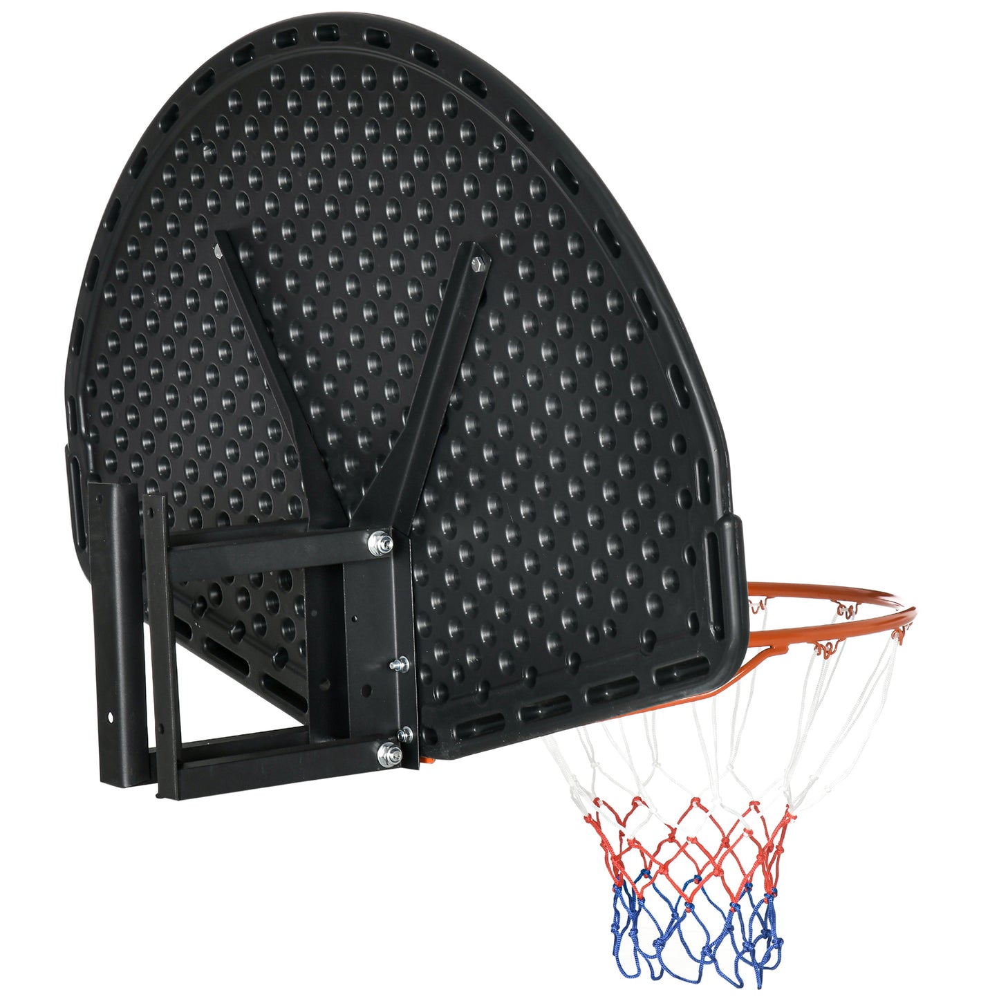 Wall Mounted Basketball Hoop, Mini Basketball Hoop and Backboard for Kids and Adults Kids Crystal