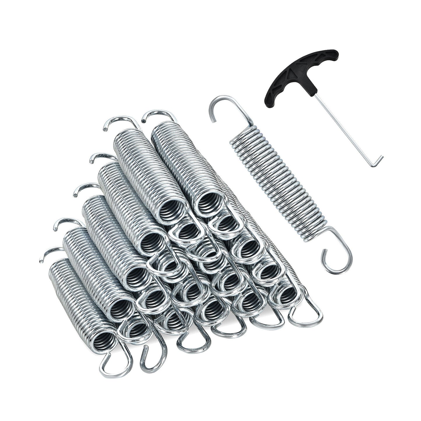 5.5 Inch Rustproof Galvanized Steel Replacement Trampoline Elasticity Springs Kids Crystal