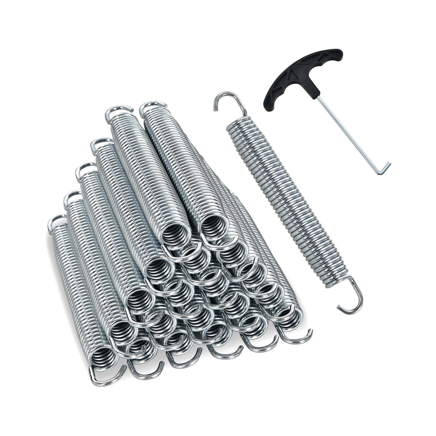 7 Inch Rustproof Galvanized Steel Replacement Trampoline Elasticity Springs-7 Inch Kids Crystal
