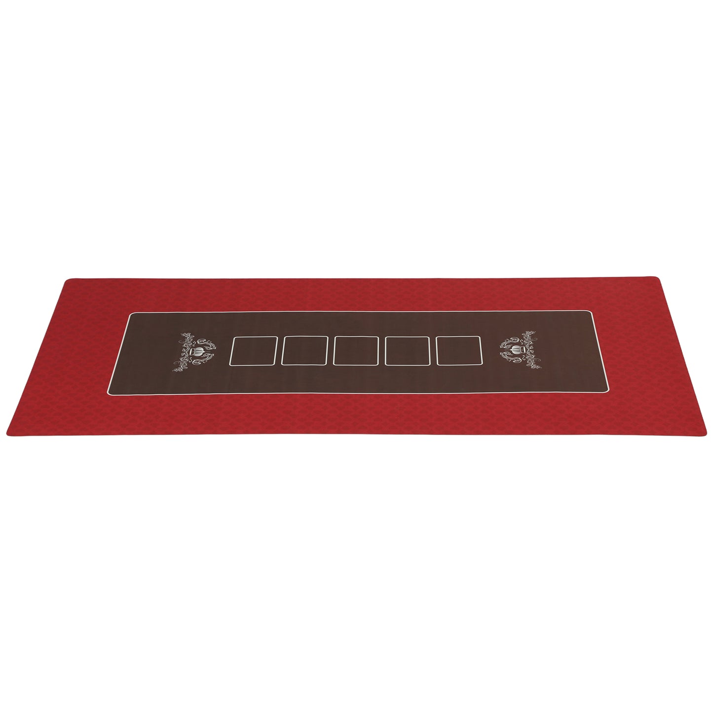 Poker Table Top Poker Mat for 12 Player, Red Kids Crystal