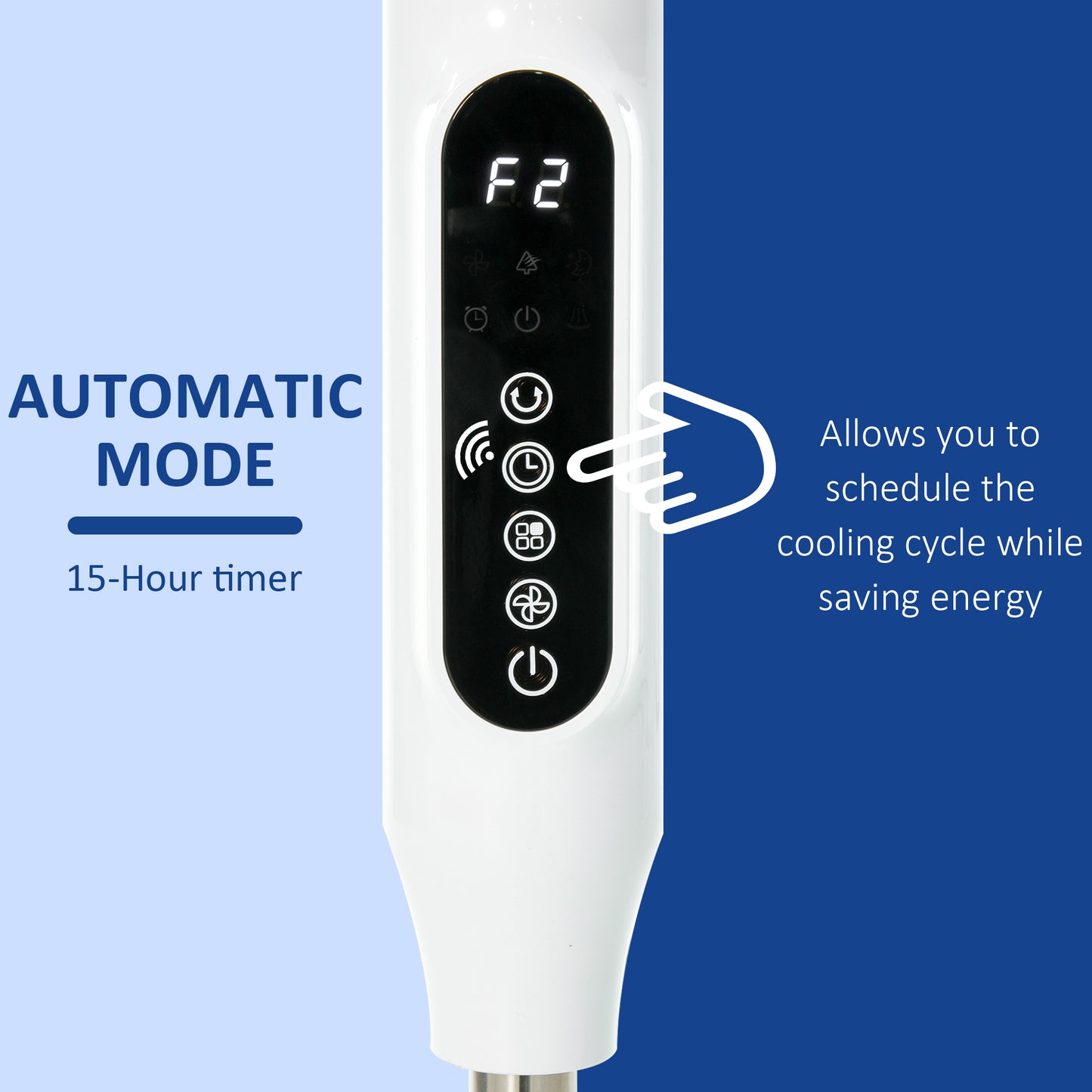 Standing Floor Fan with Remote Tall Pedestal Cooling Fan for Home Bedroom White Kids Crystal
