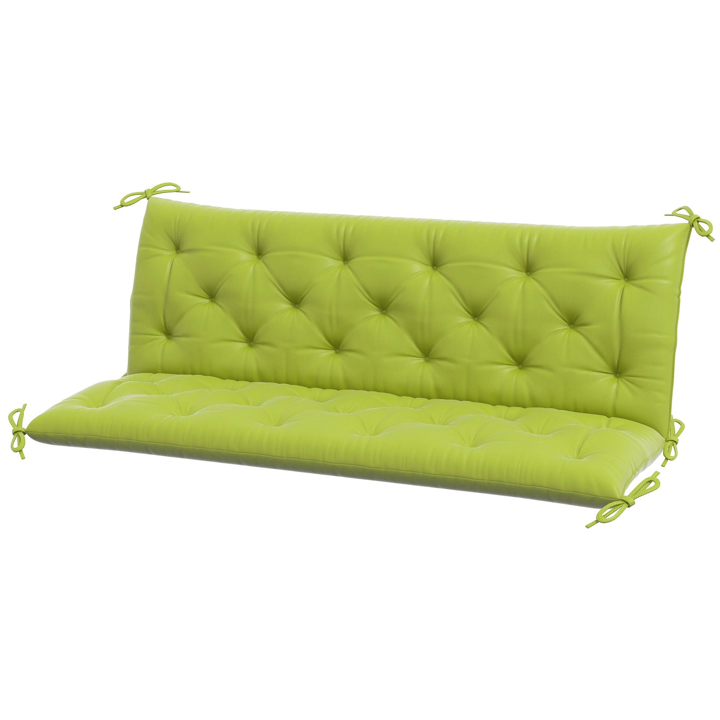 3-Seater Outdoor Bench Swing Chair Replacement Cushions for Patio Garden, Light Green Kids Crystal