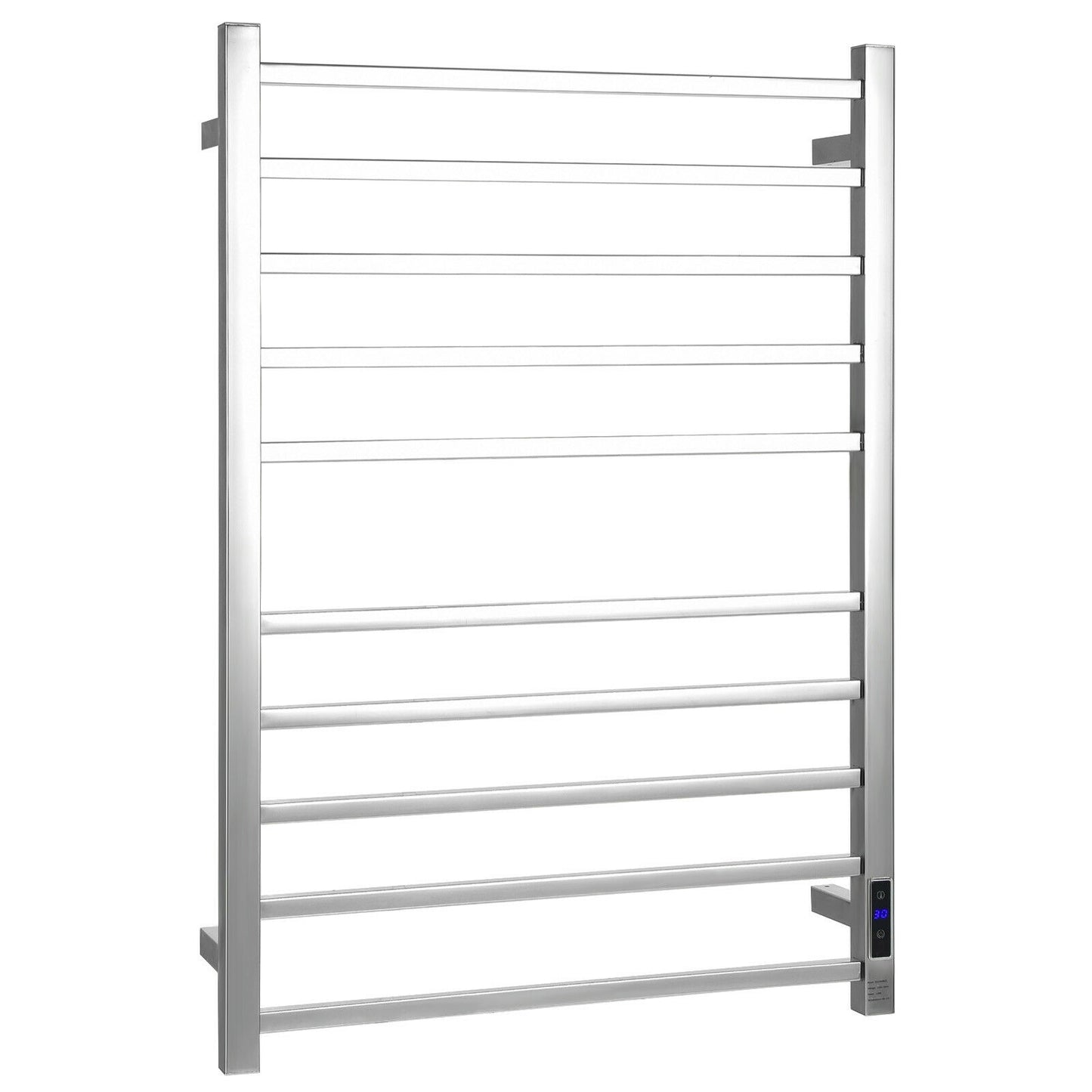 10-Bar Electric Stainless Steel Towel Warmer Kids Crystal