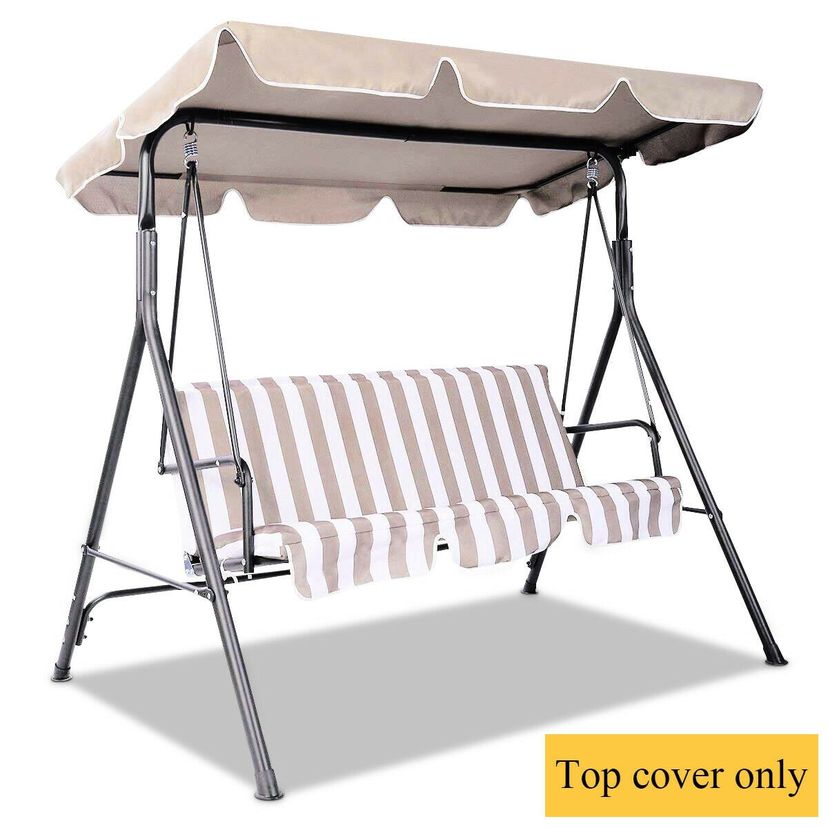 Swing Top Canopy Replacement Cover-Beige Kids Crystal